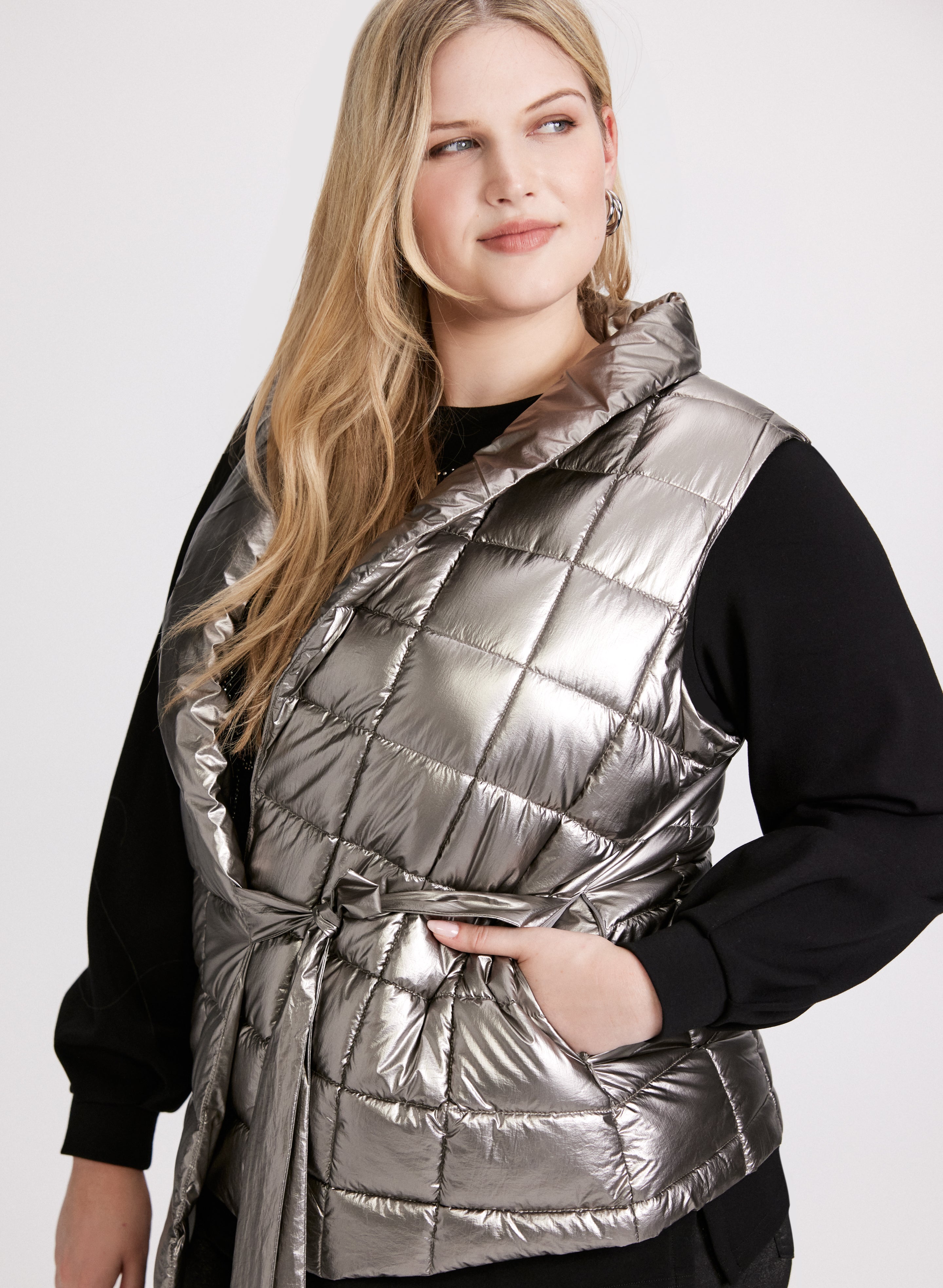 Joseph Ribkoff - Quilted Metallic Vest