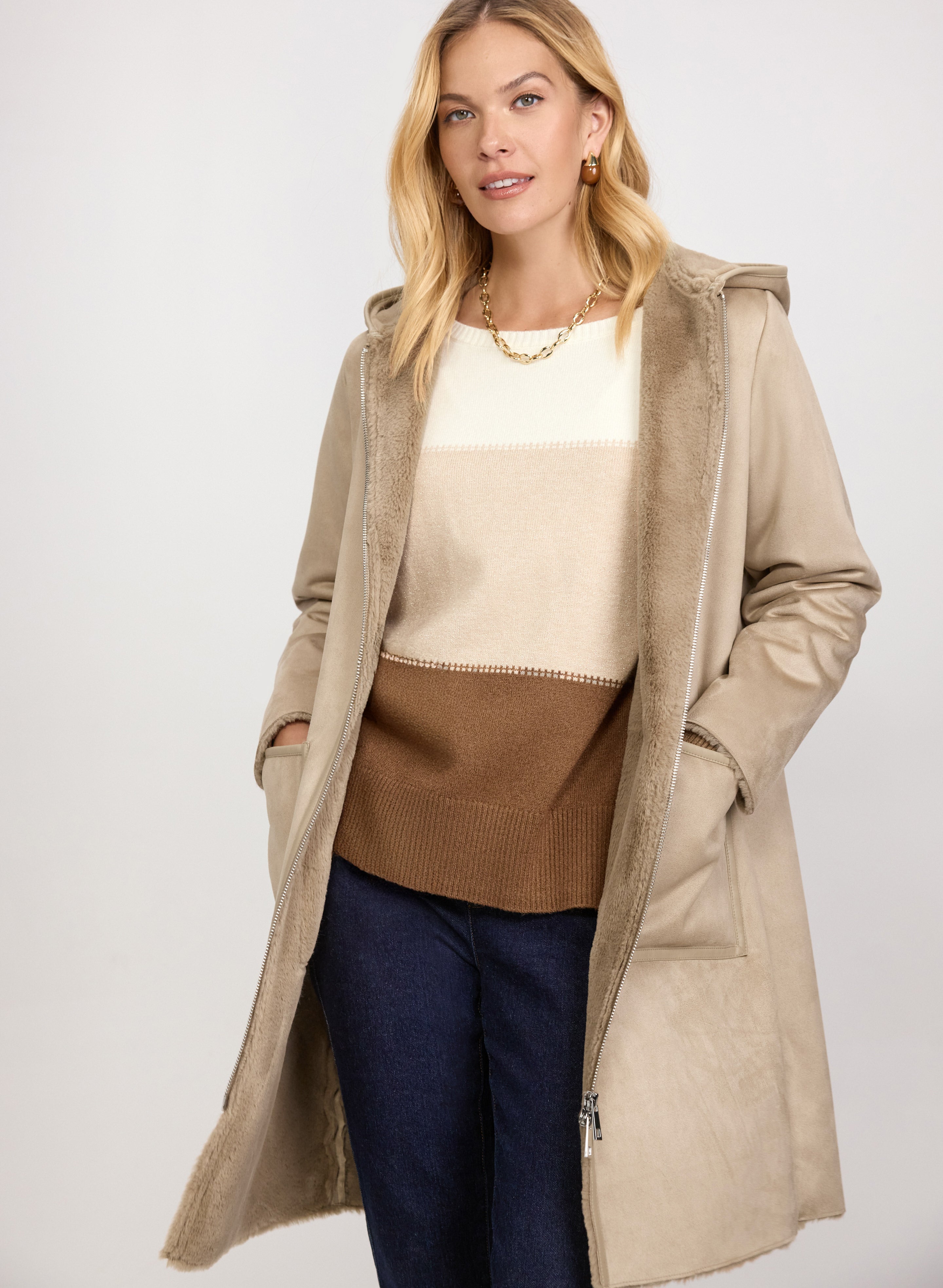 Faux-Shearling Coat Faux-Shearling Coat
