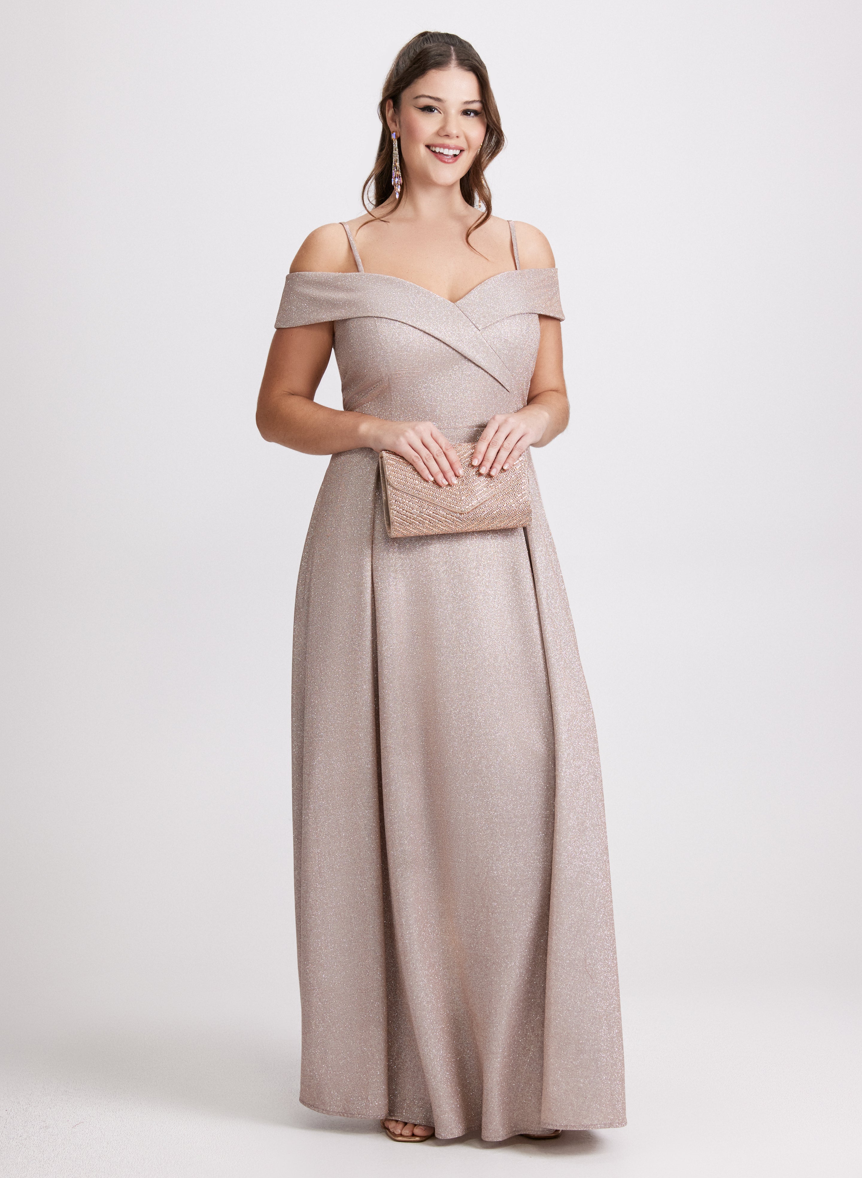 Glitter Off-The-Shoulder Dress Glitter Off-The-Shoulder Dress