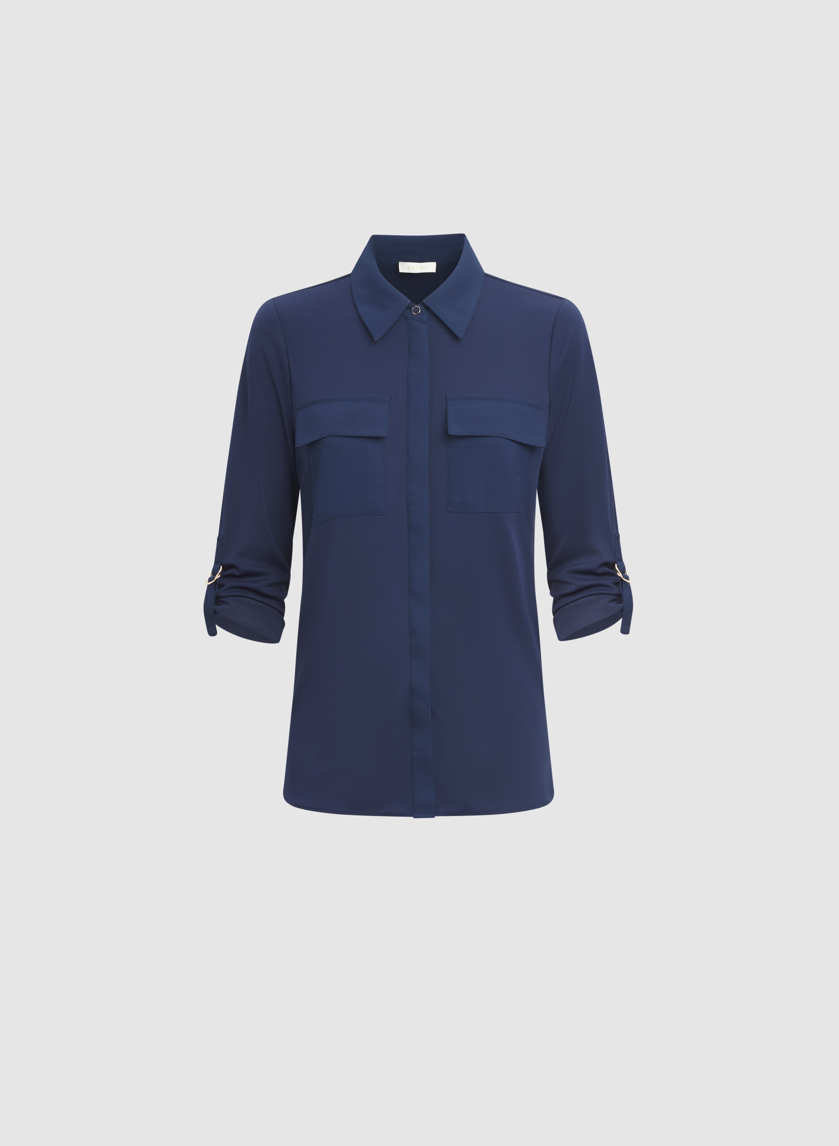 Button-Down Jersey Top