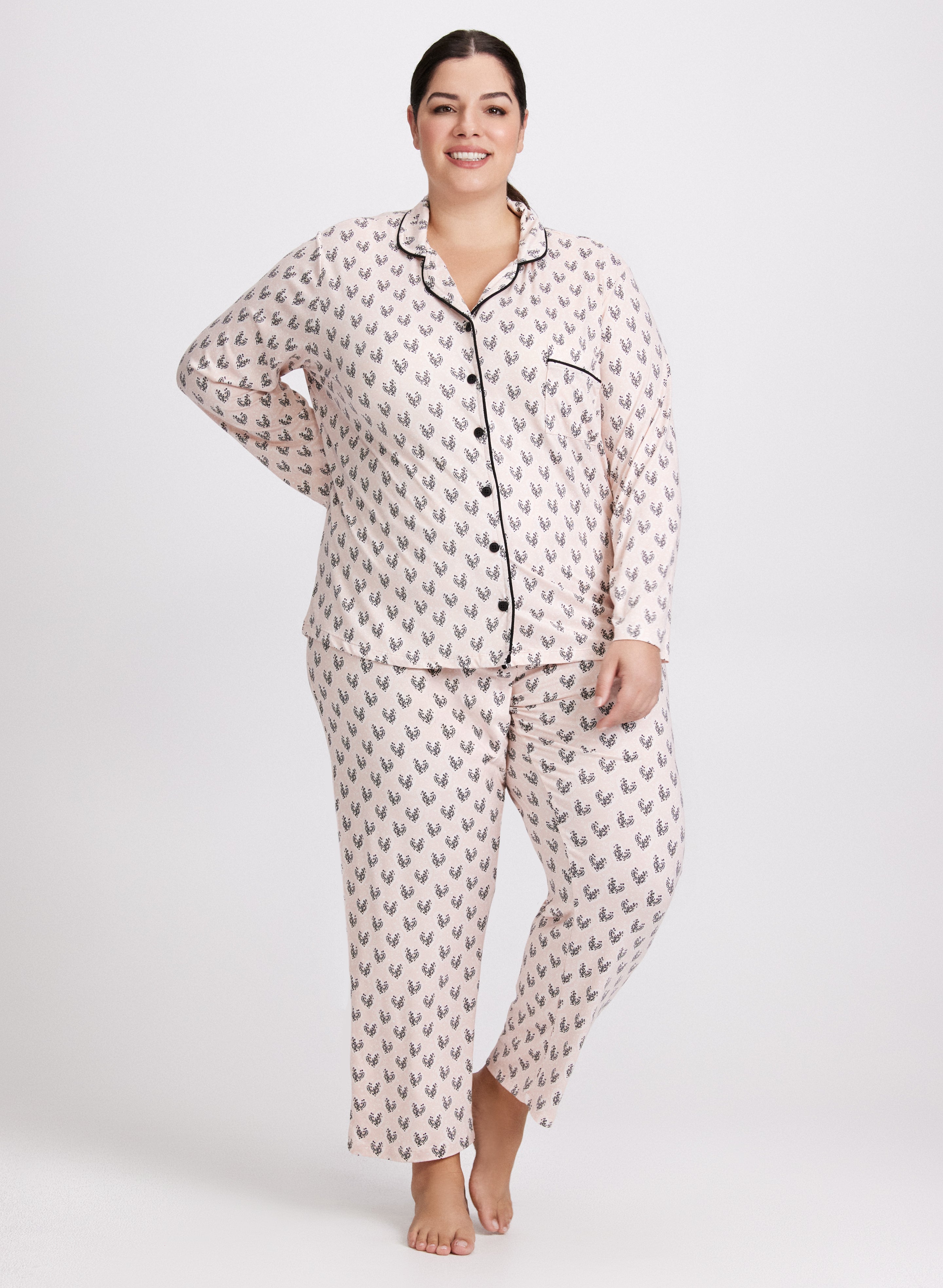 Leopard Heart Pyjama Set