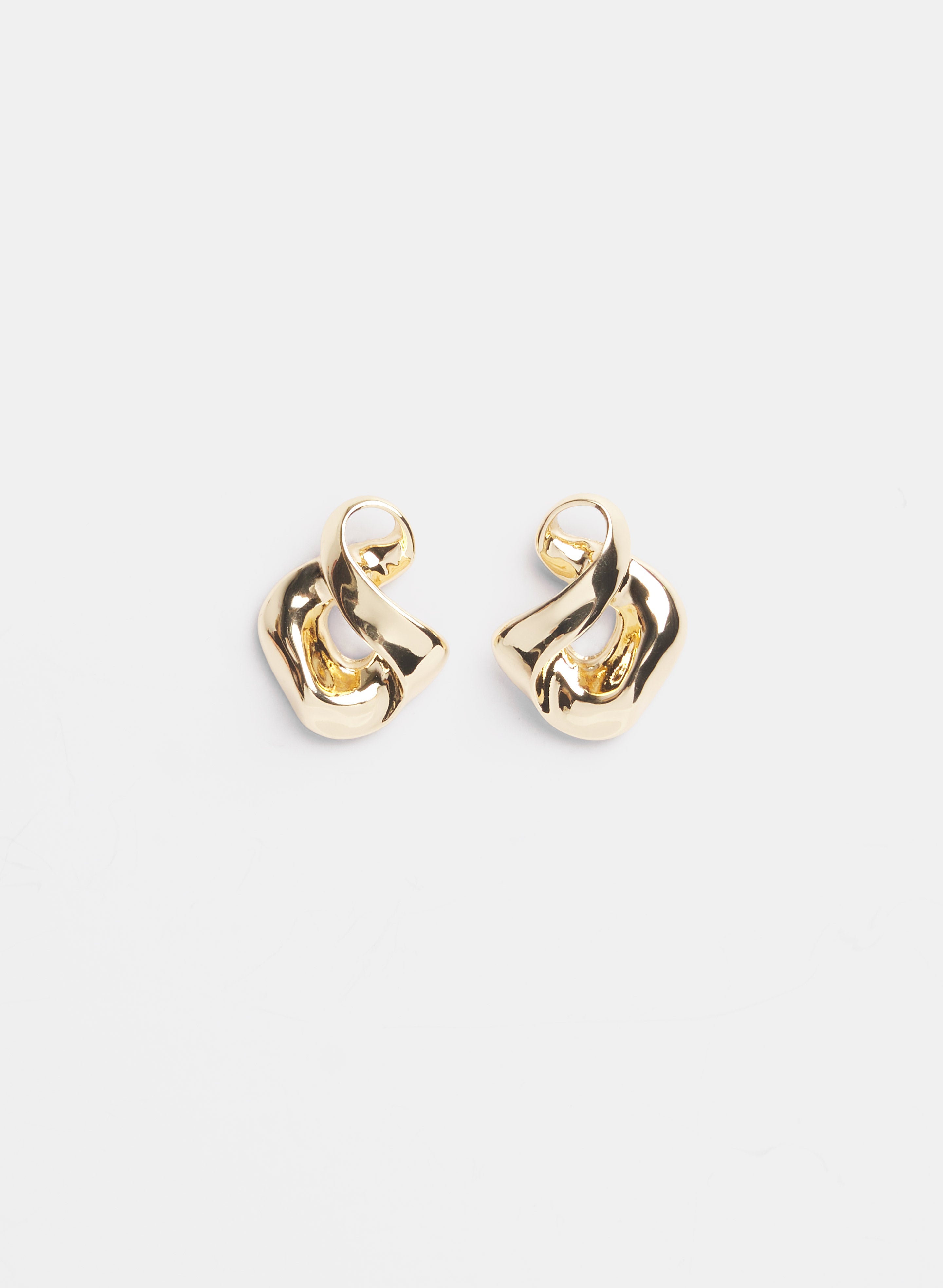 Twisted Irregular Hoop Earrings