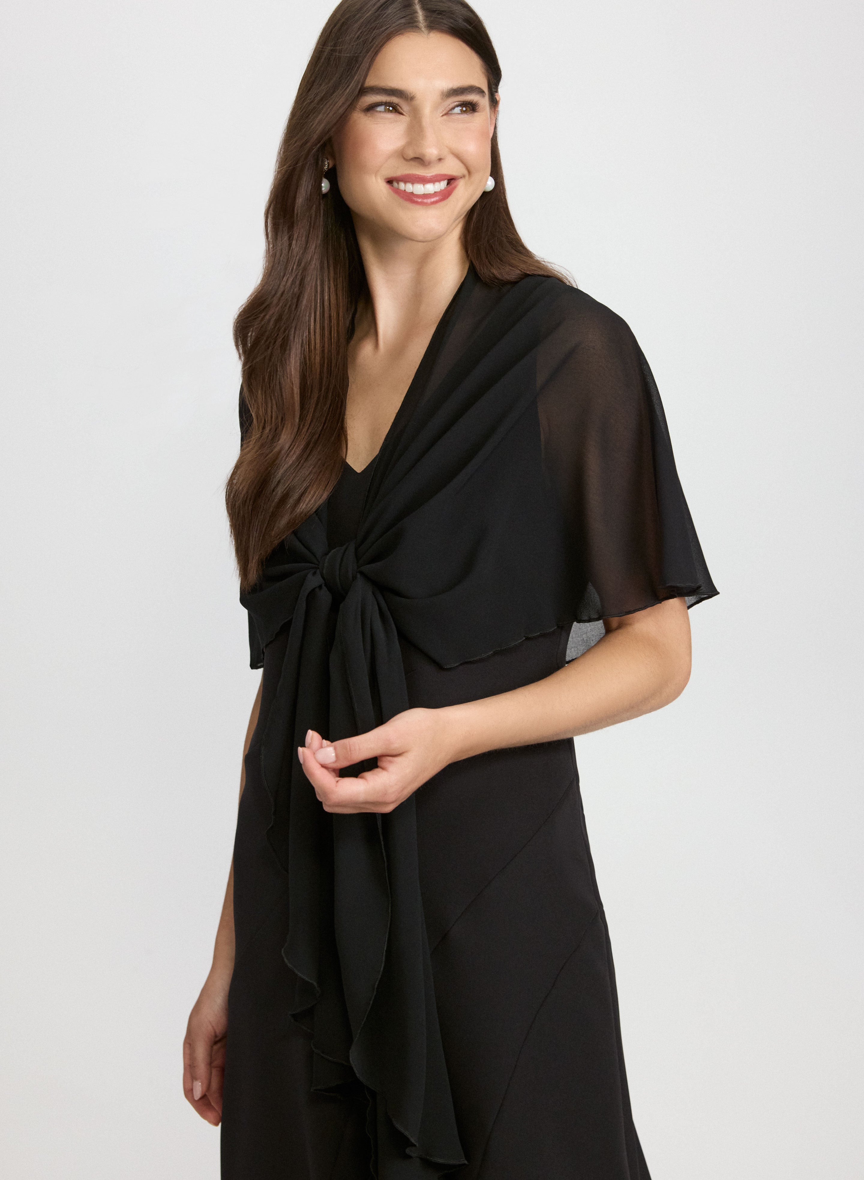 shawl for black dress Sheer Chiffon Shawl