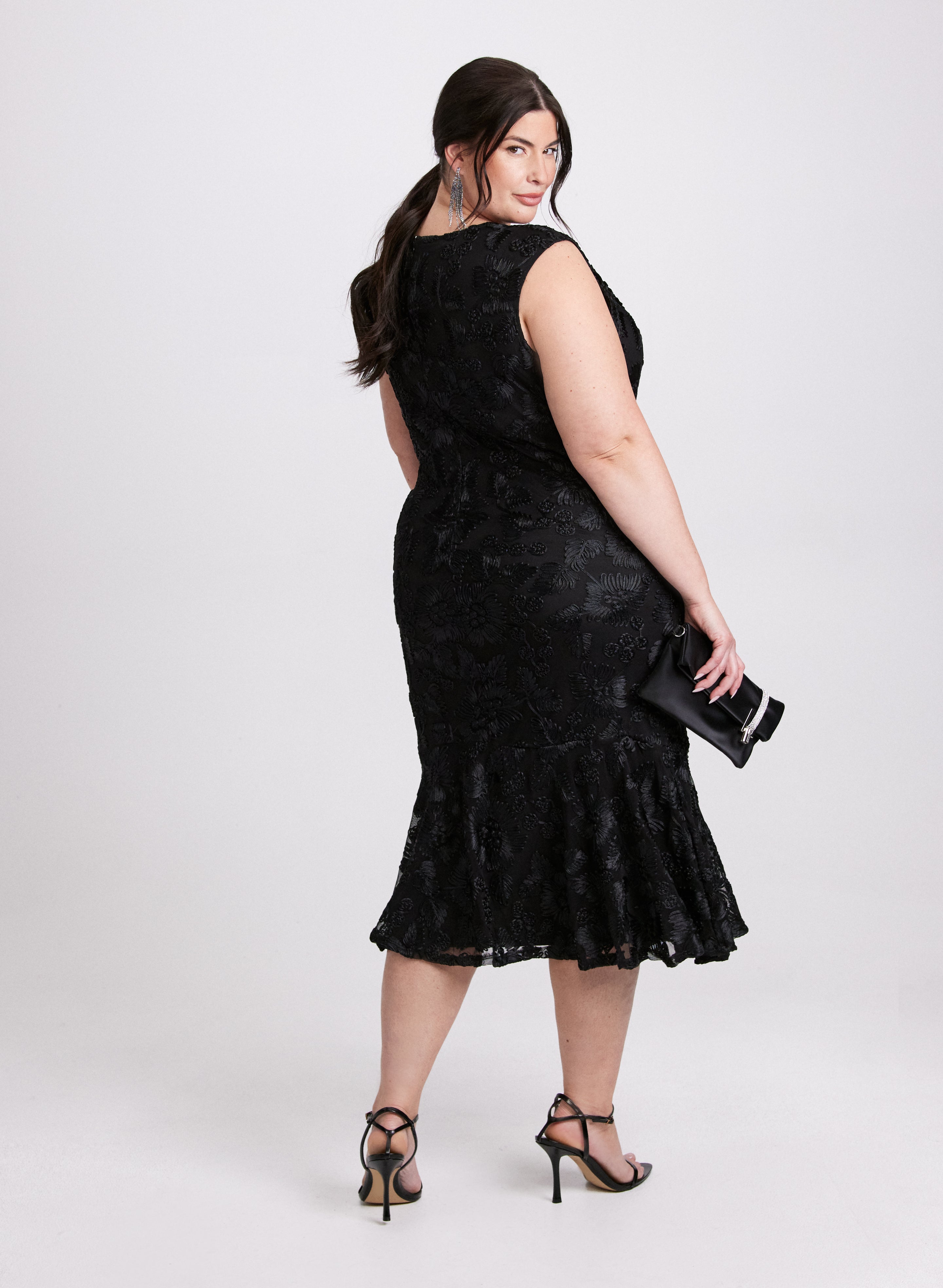 Soutache Lace Embroidered Dress