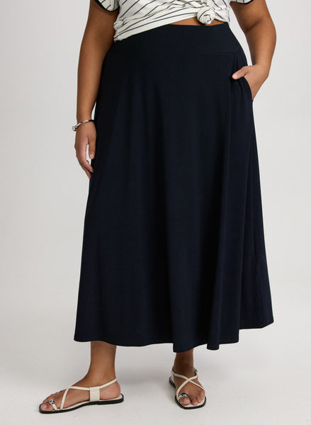 【CLUT STUDIO】Pocket Maxi Skirt Pocket Maxi Skirt - BLACK - CLUT STUDIO | 60% - Asian