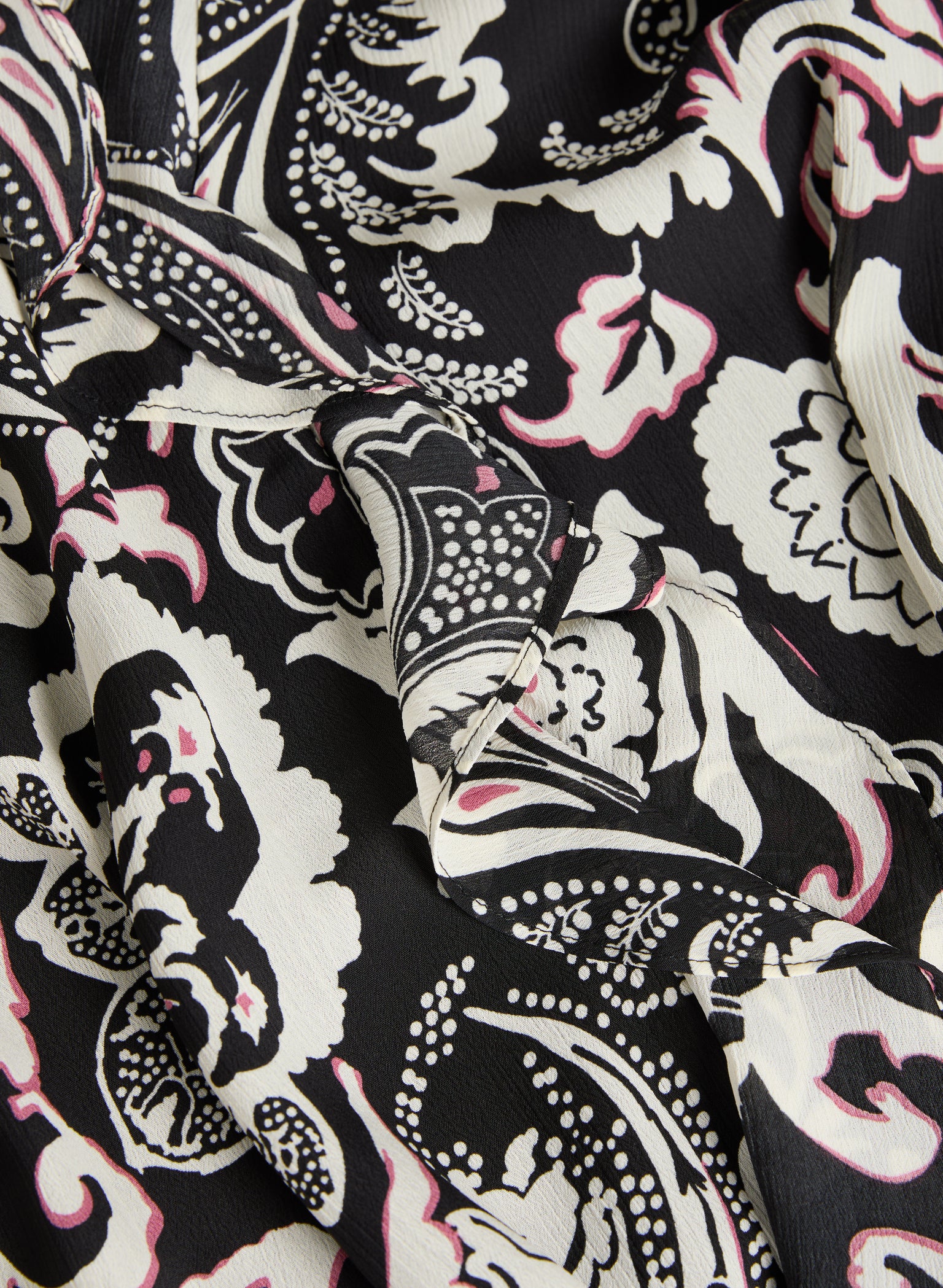 Paisley Ruffle Blouse