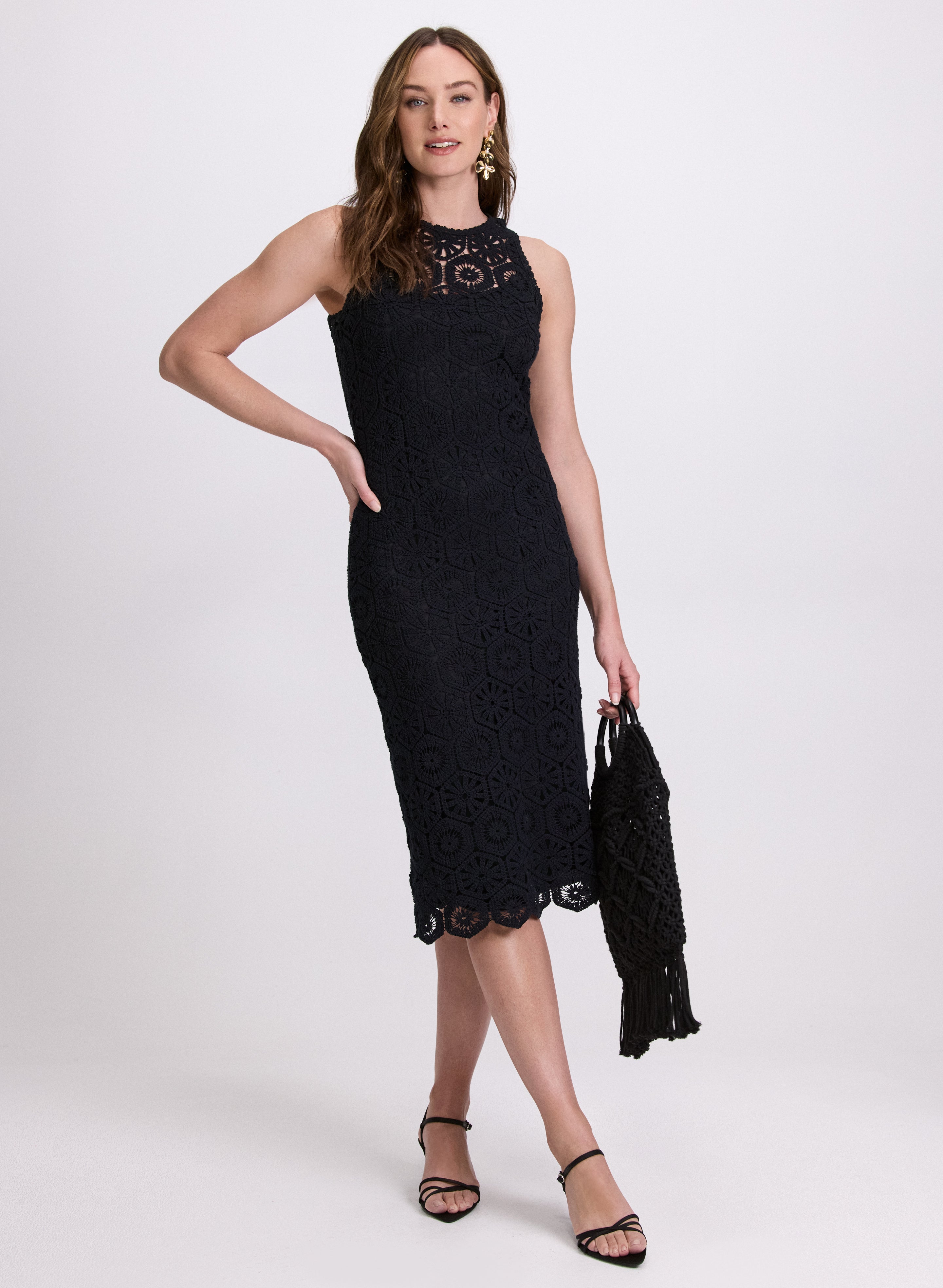 Crochet Trim Dress Crochet Trim Dress