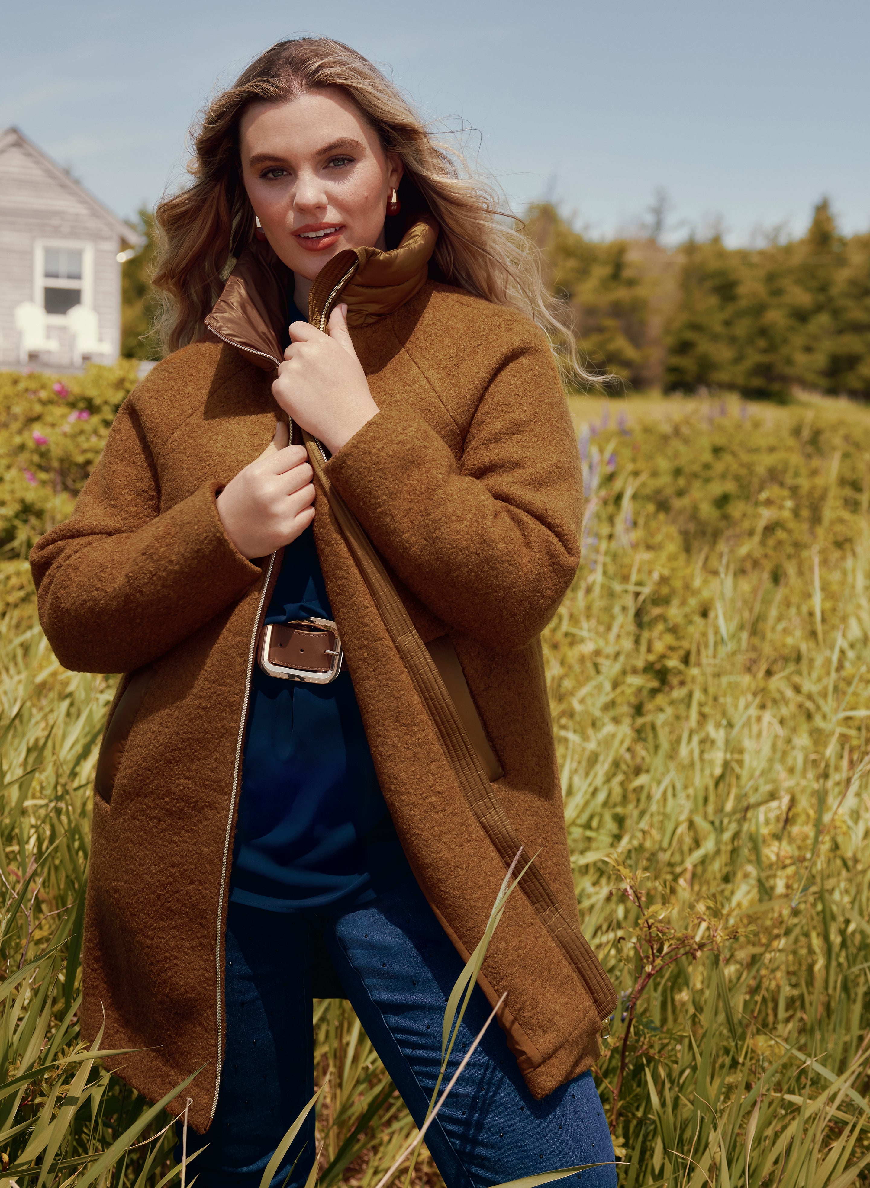 Wool-Blend Coat