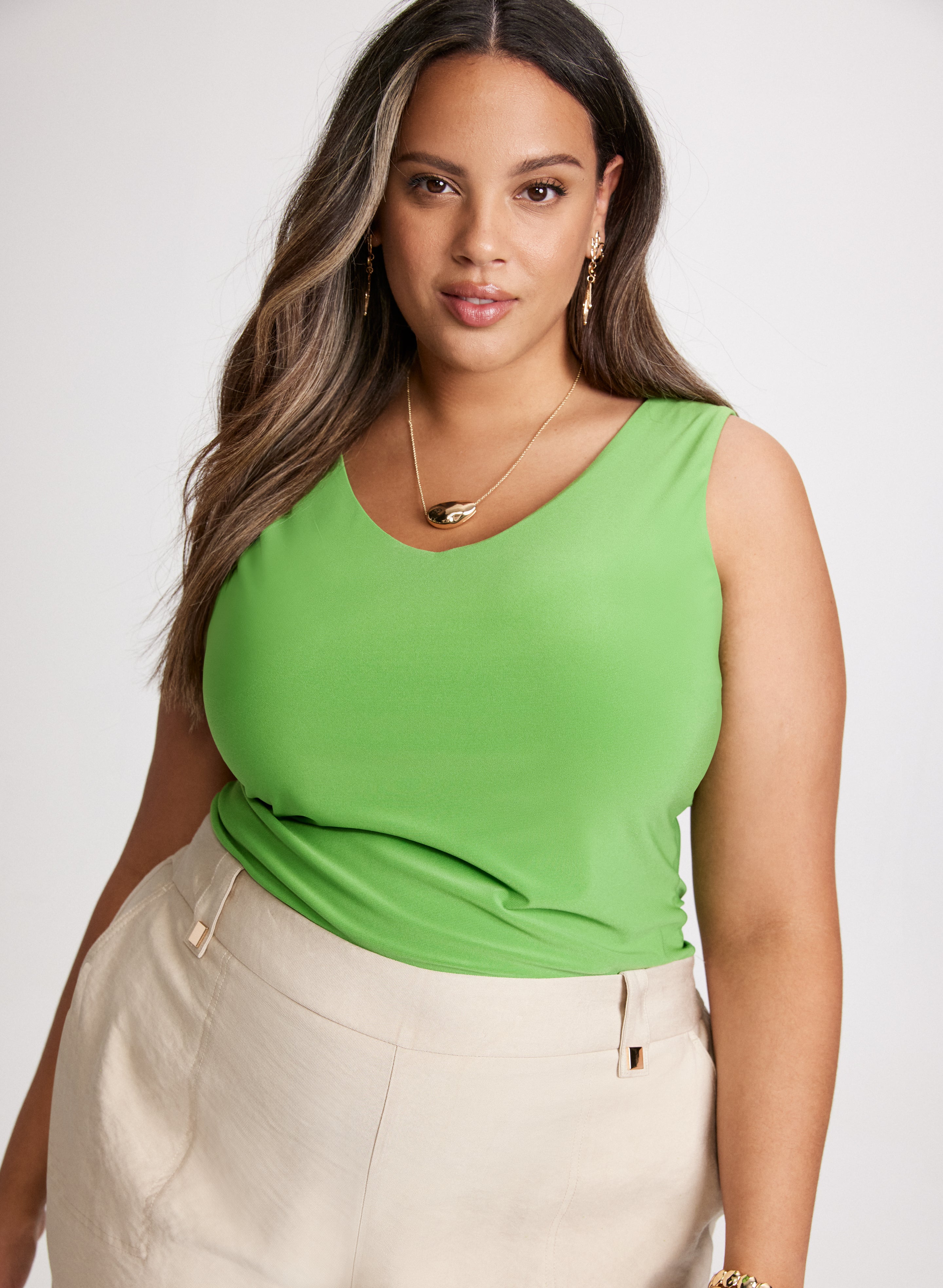 Lined Sleeveless Top