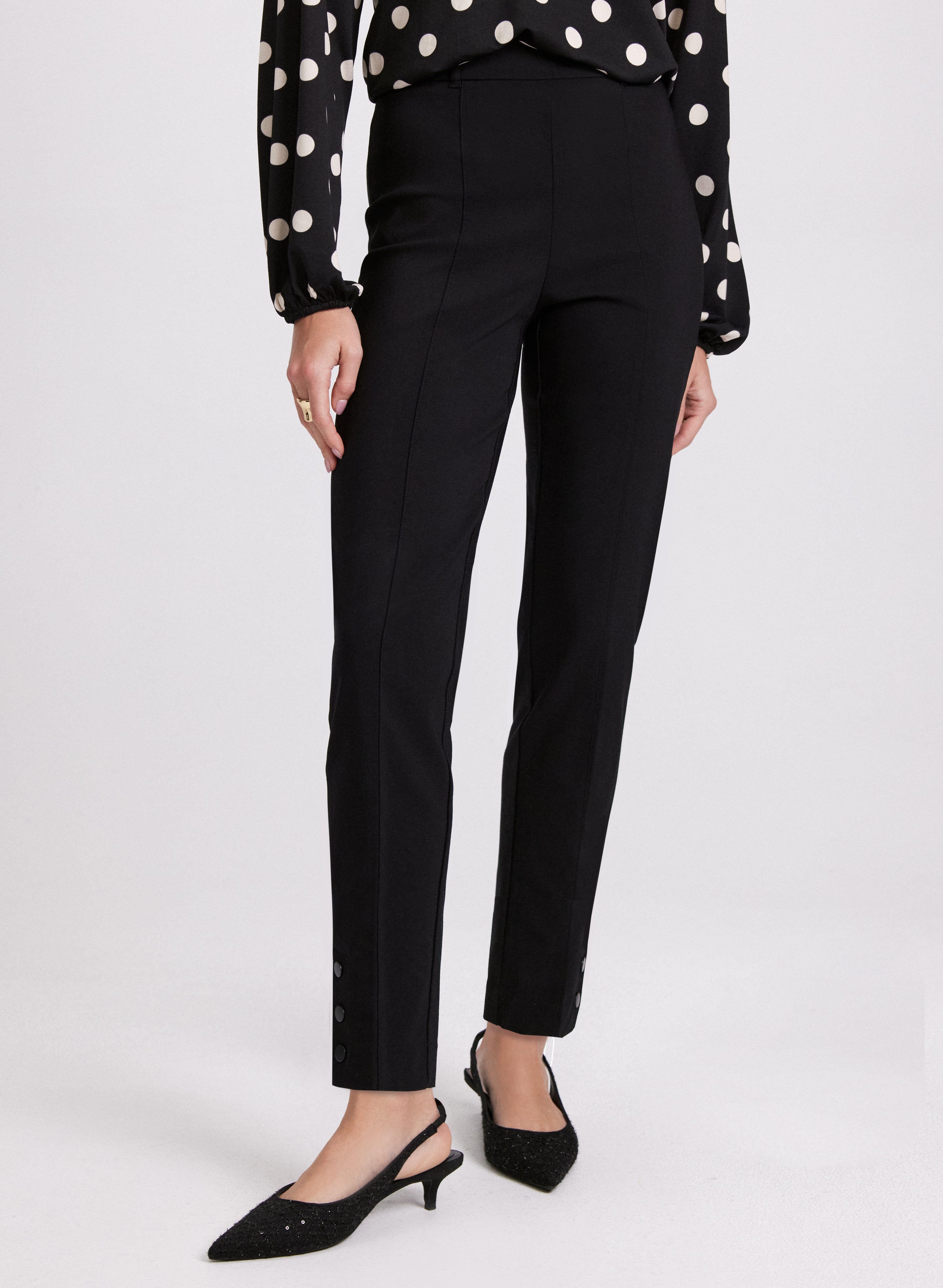 Slim Pull On Ankle Pants