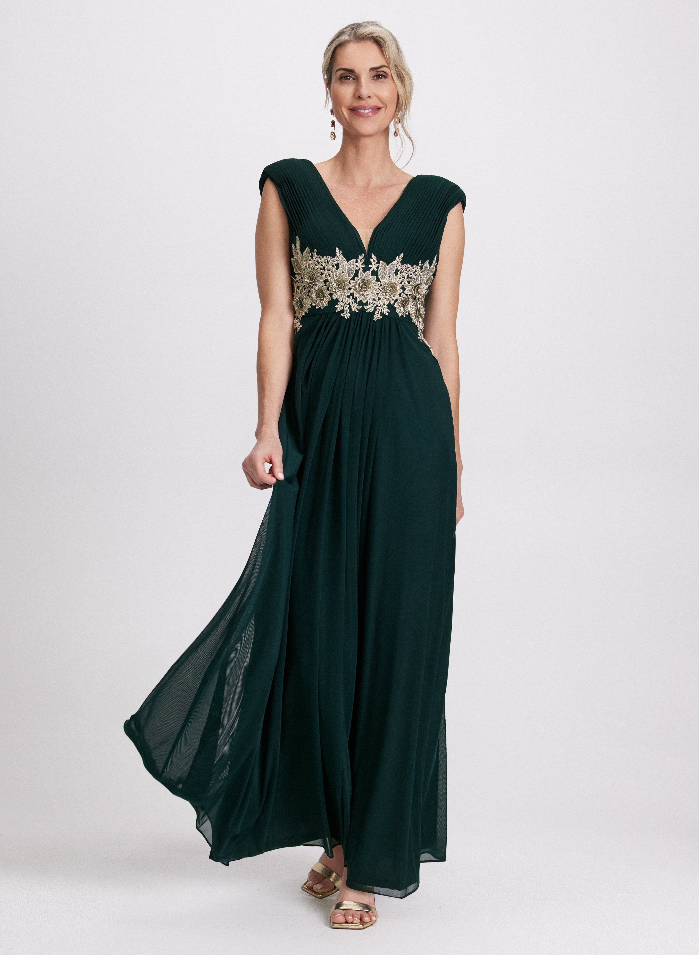 Embroidered Appliqu Maxi Dress Embroidered Appliqu Maxi Dress
