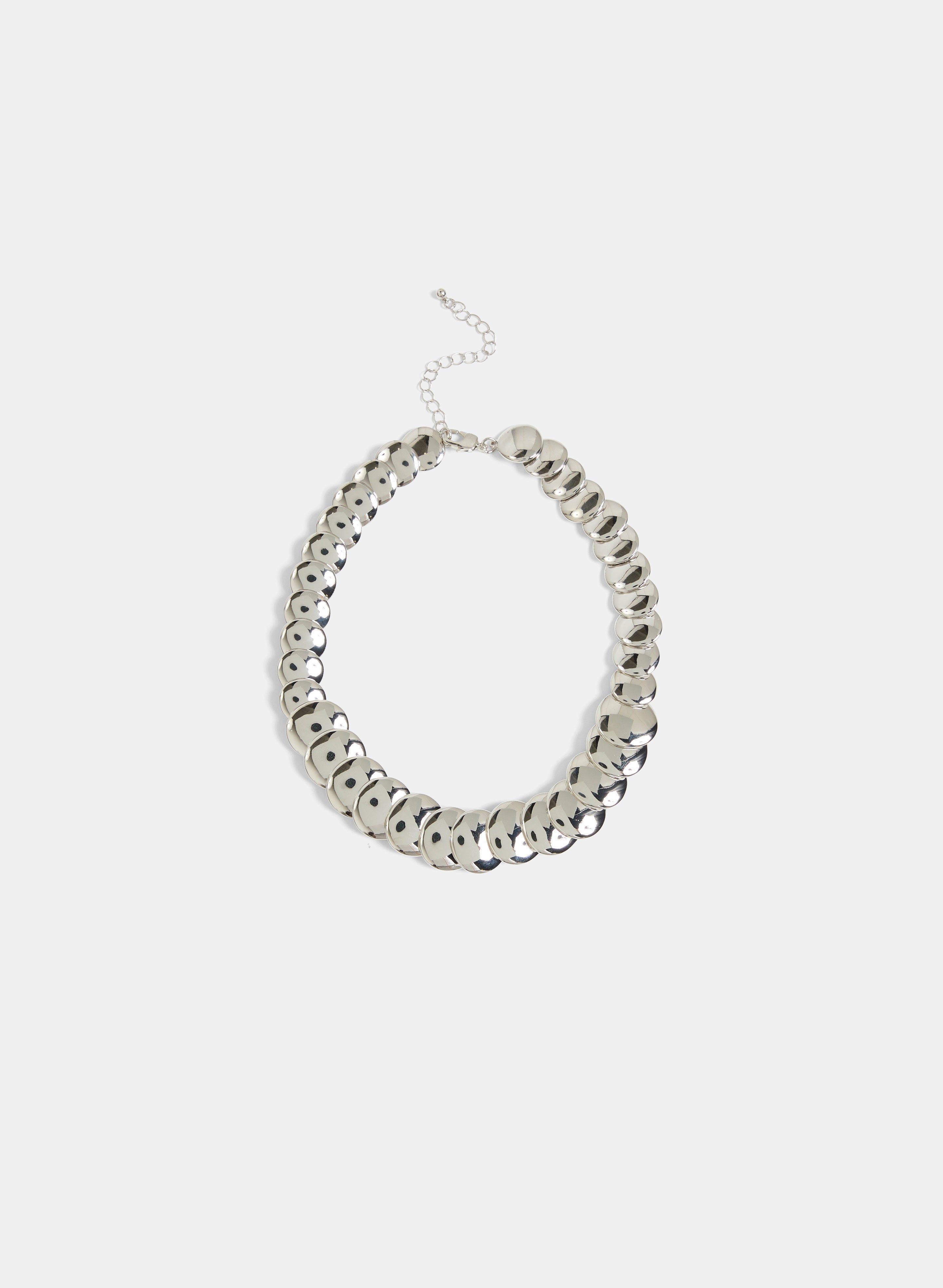 Overlapping Disc Necklace