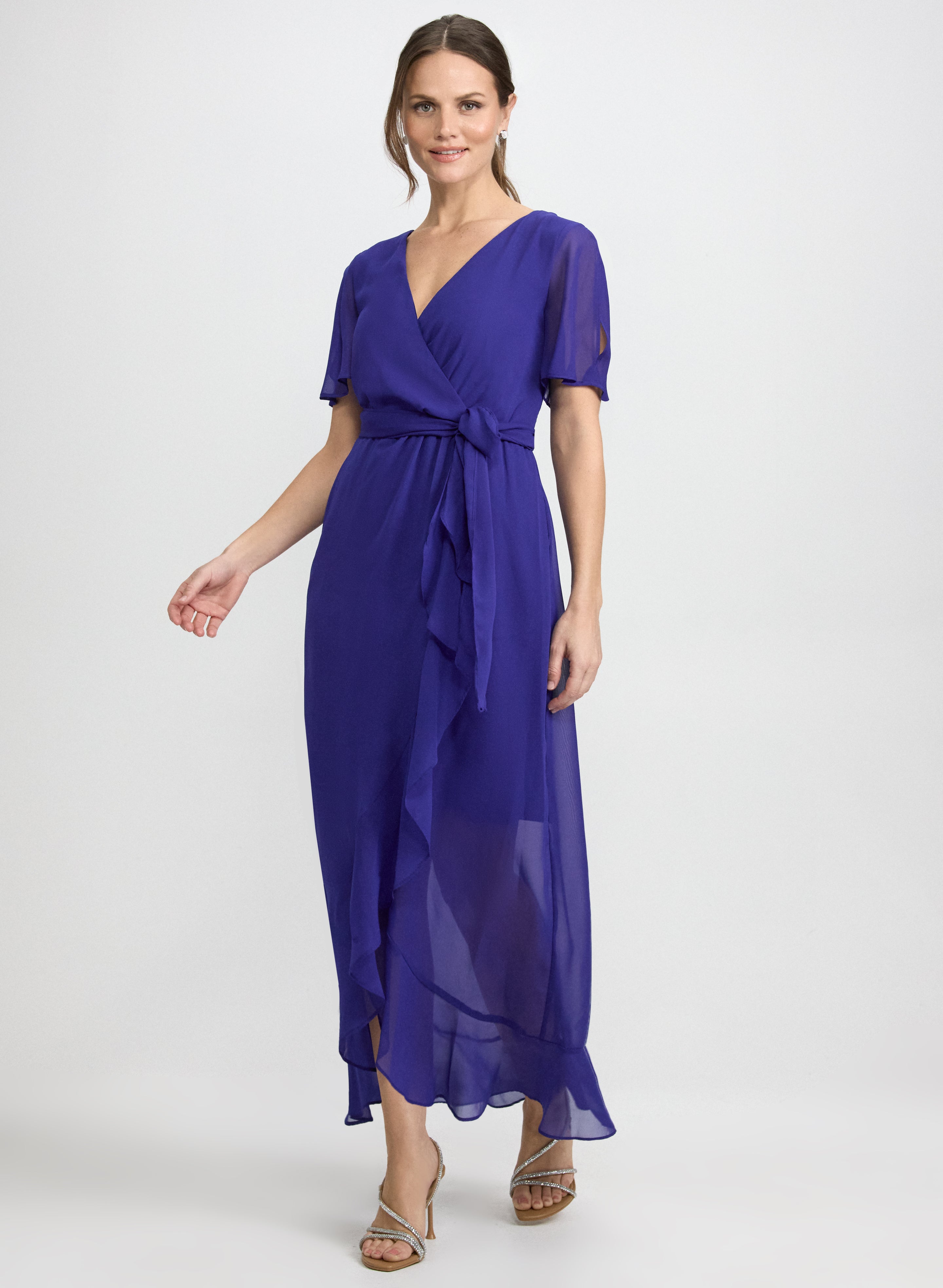Chiffon Wrap Dress