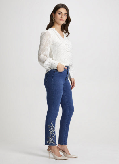 1826 Jeans Capri 20 Womens Plus Size Pink Denim Straight Stretch  Lightweight A11