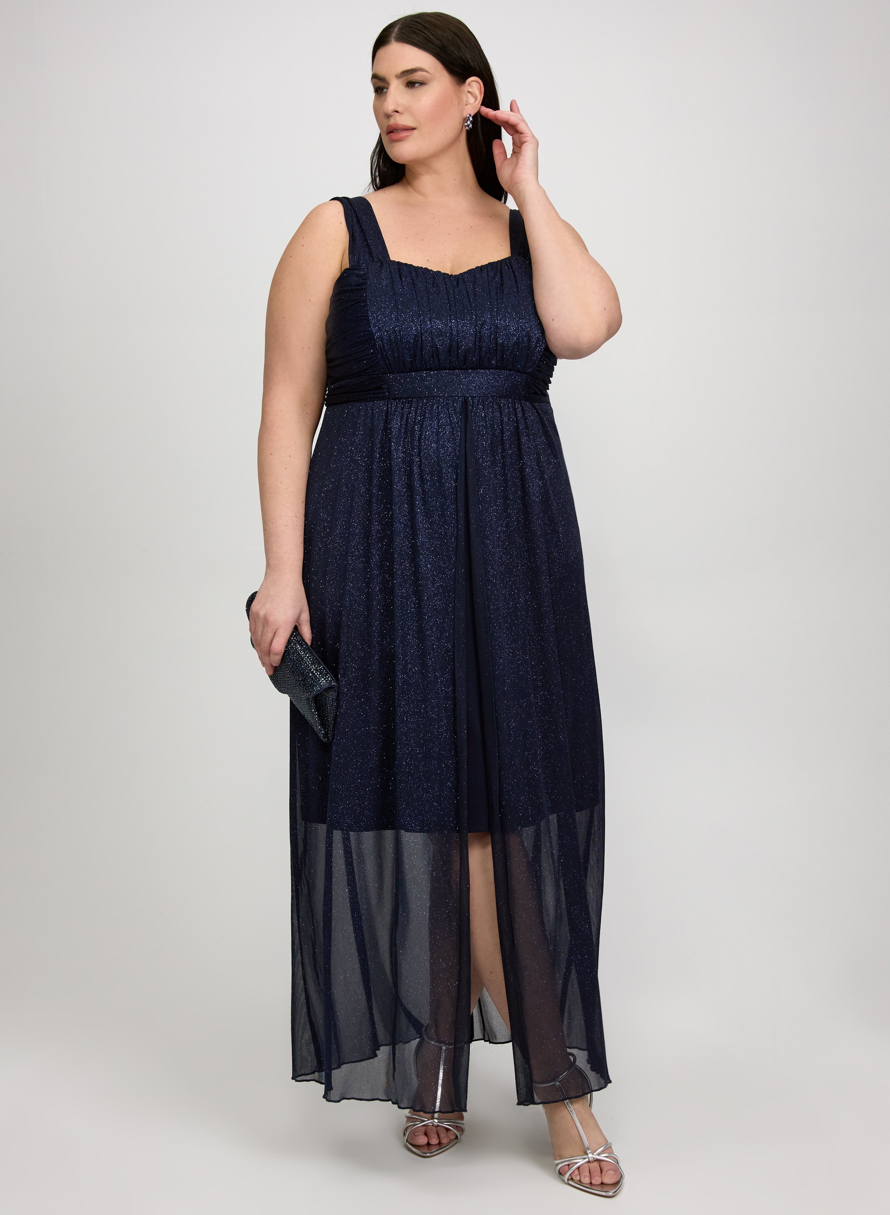 Glitter Overlay Dress