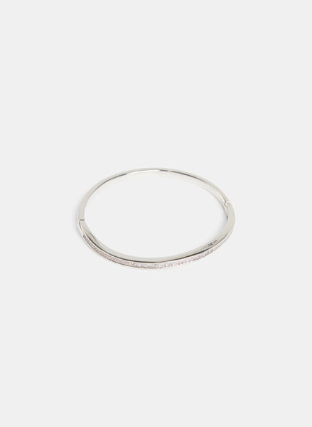 【Gaby】 cutlery bangle Cubic Zirconia Hinge Bangle