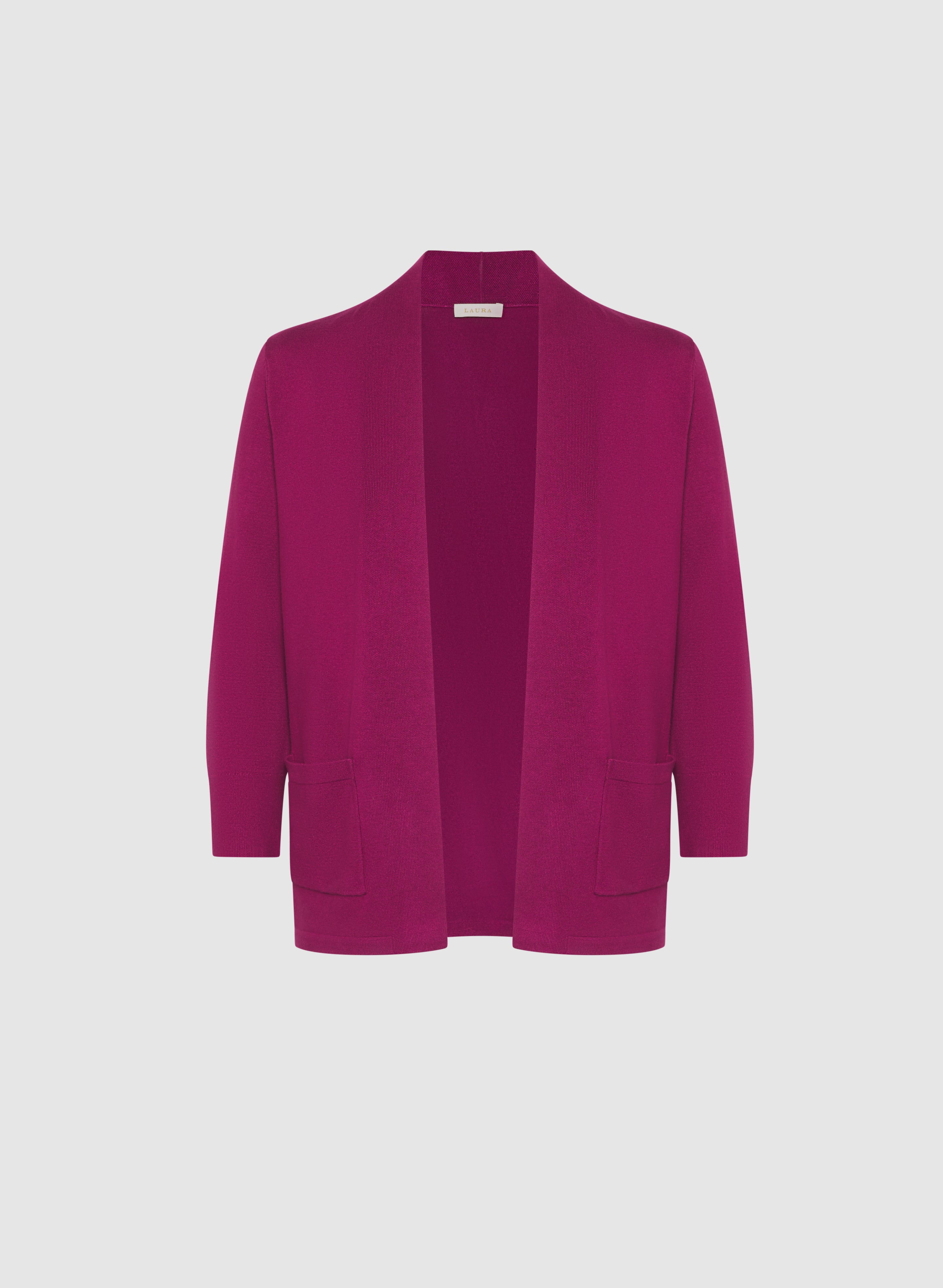 Short Open Front Cardigan