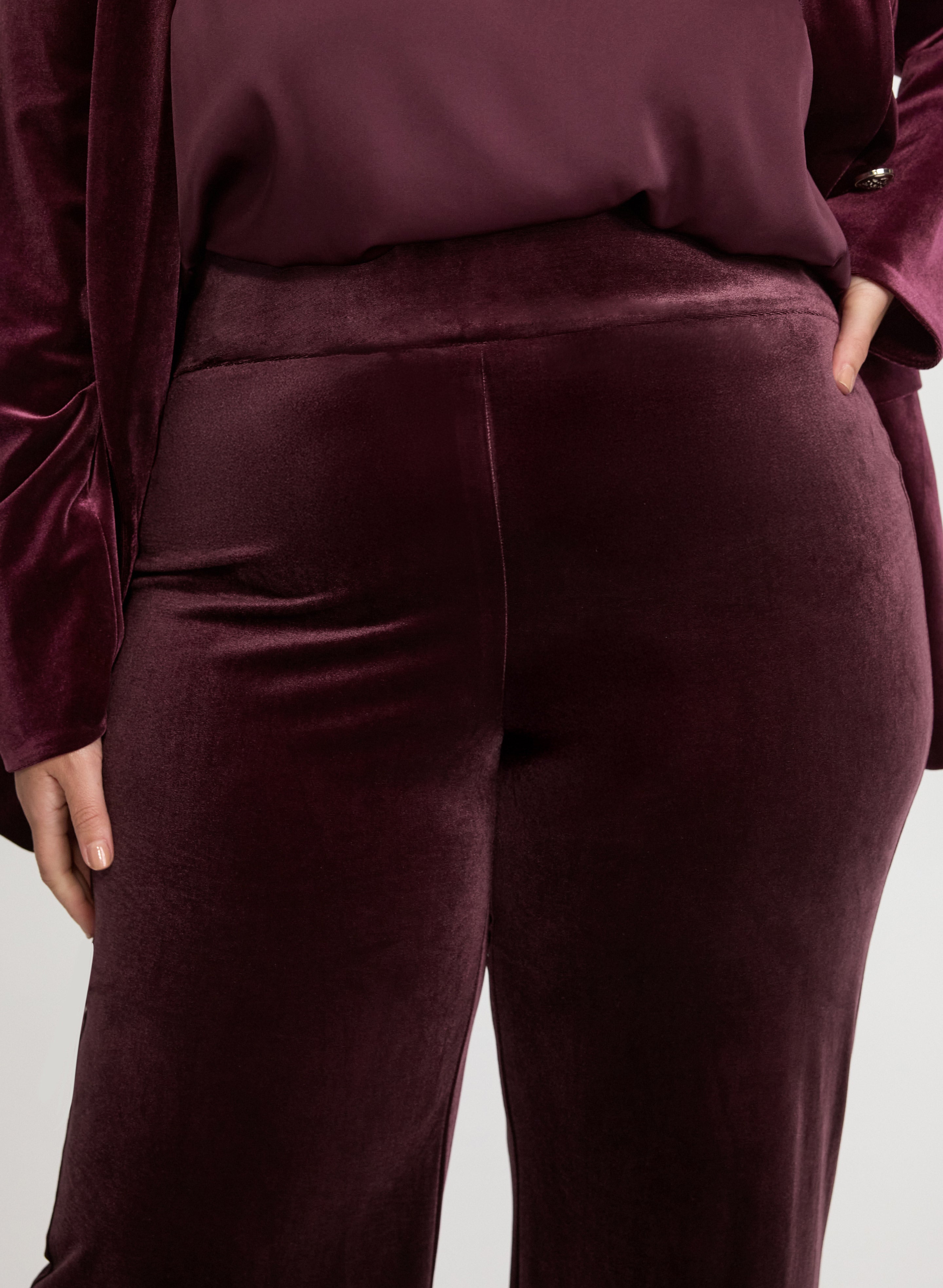 Pull-On Velvet Pants