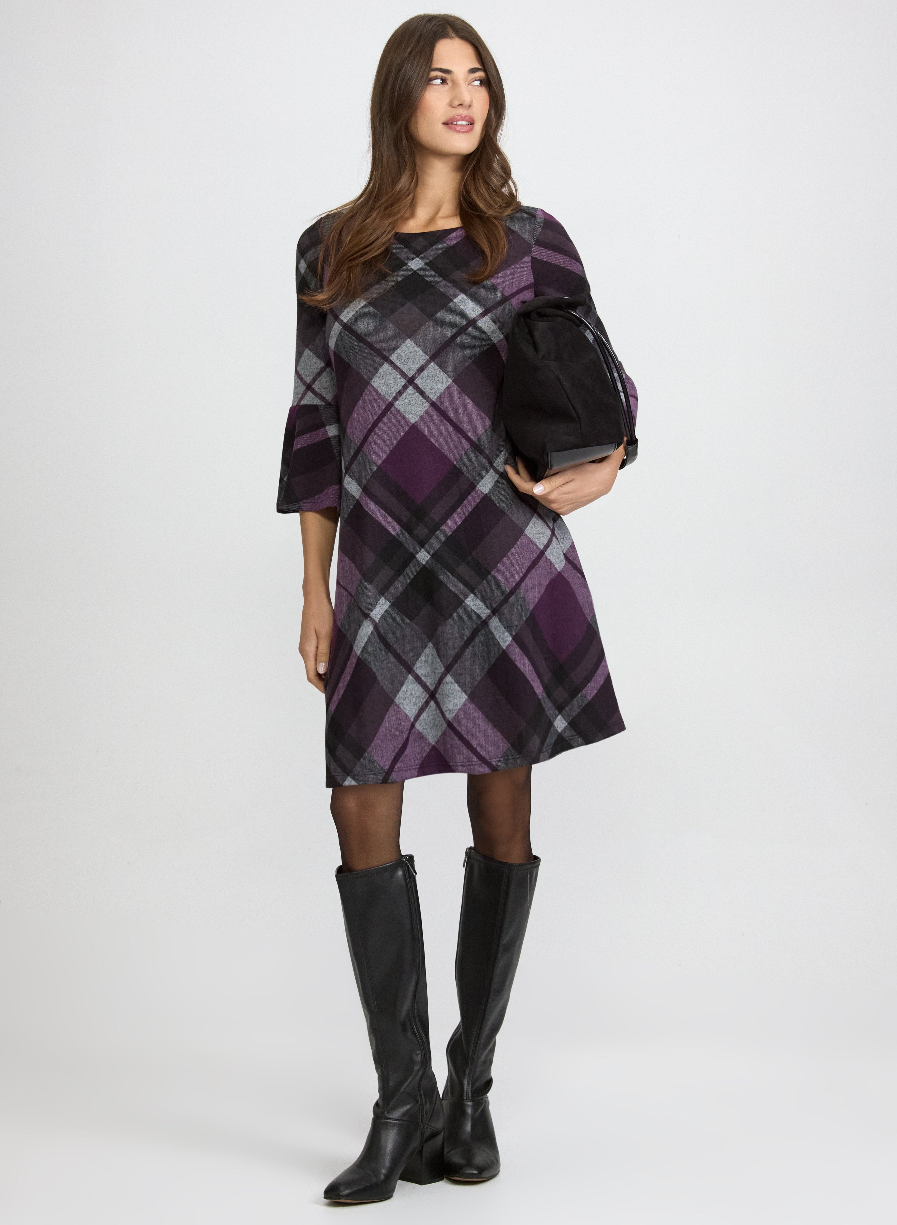 plaid sweater dress Plaid Sweater Dress