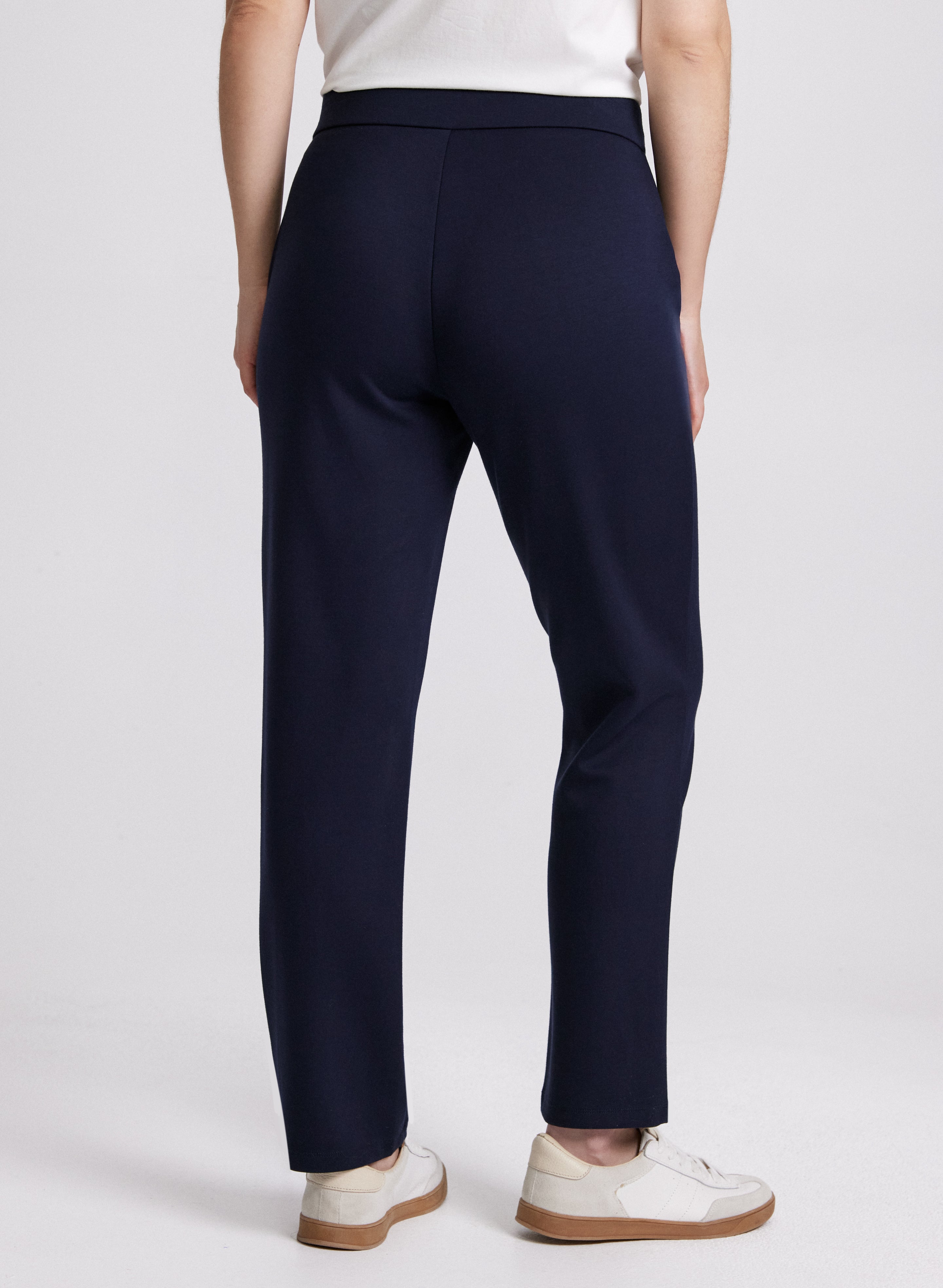 Drawstring Waist Pull-On Pants