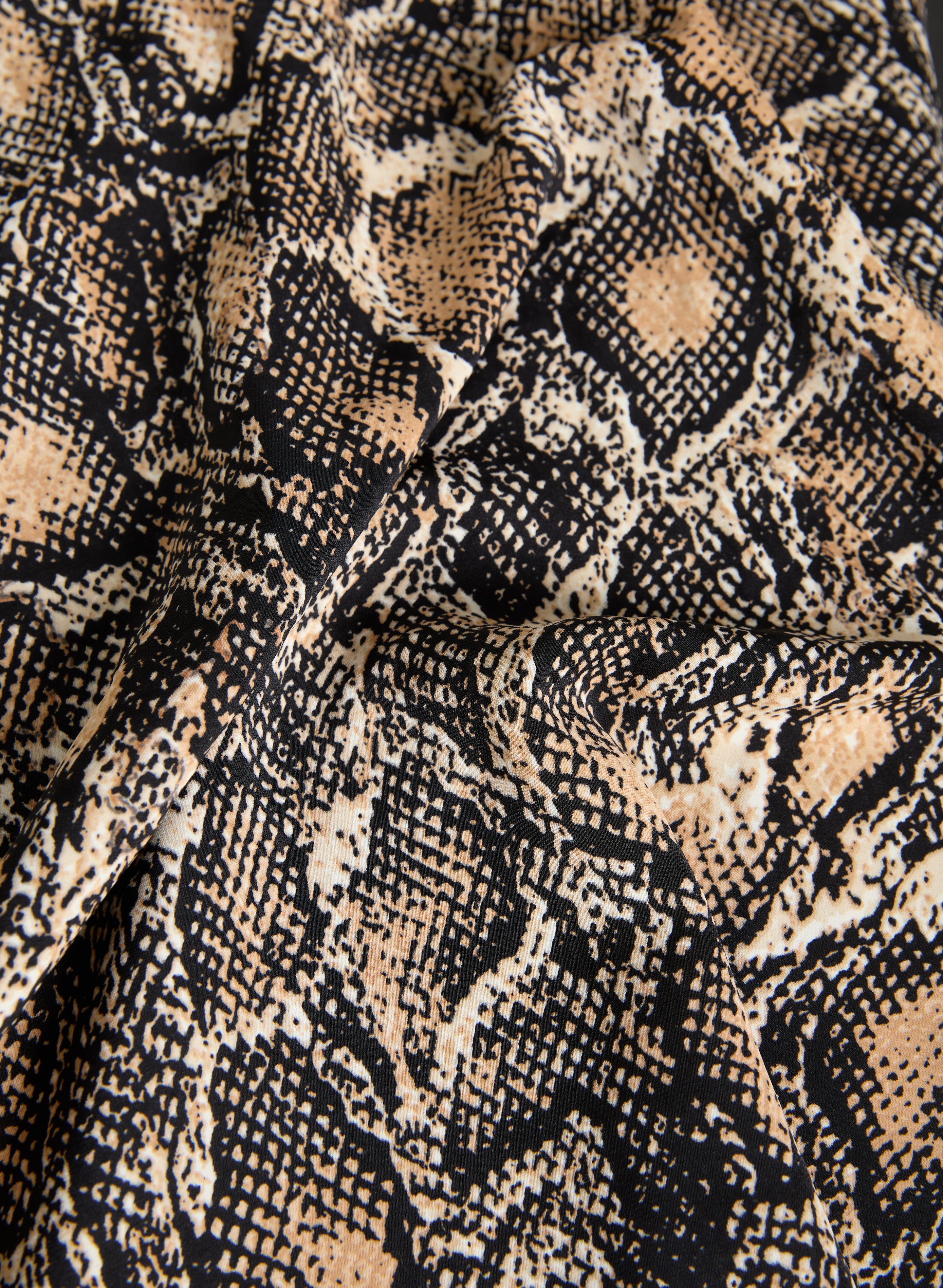 スカート MEDAILLON PRINT MESH LONG Snake Print Georgette Pleated Shirtdress | Michael Kors