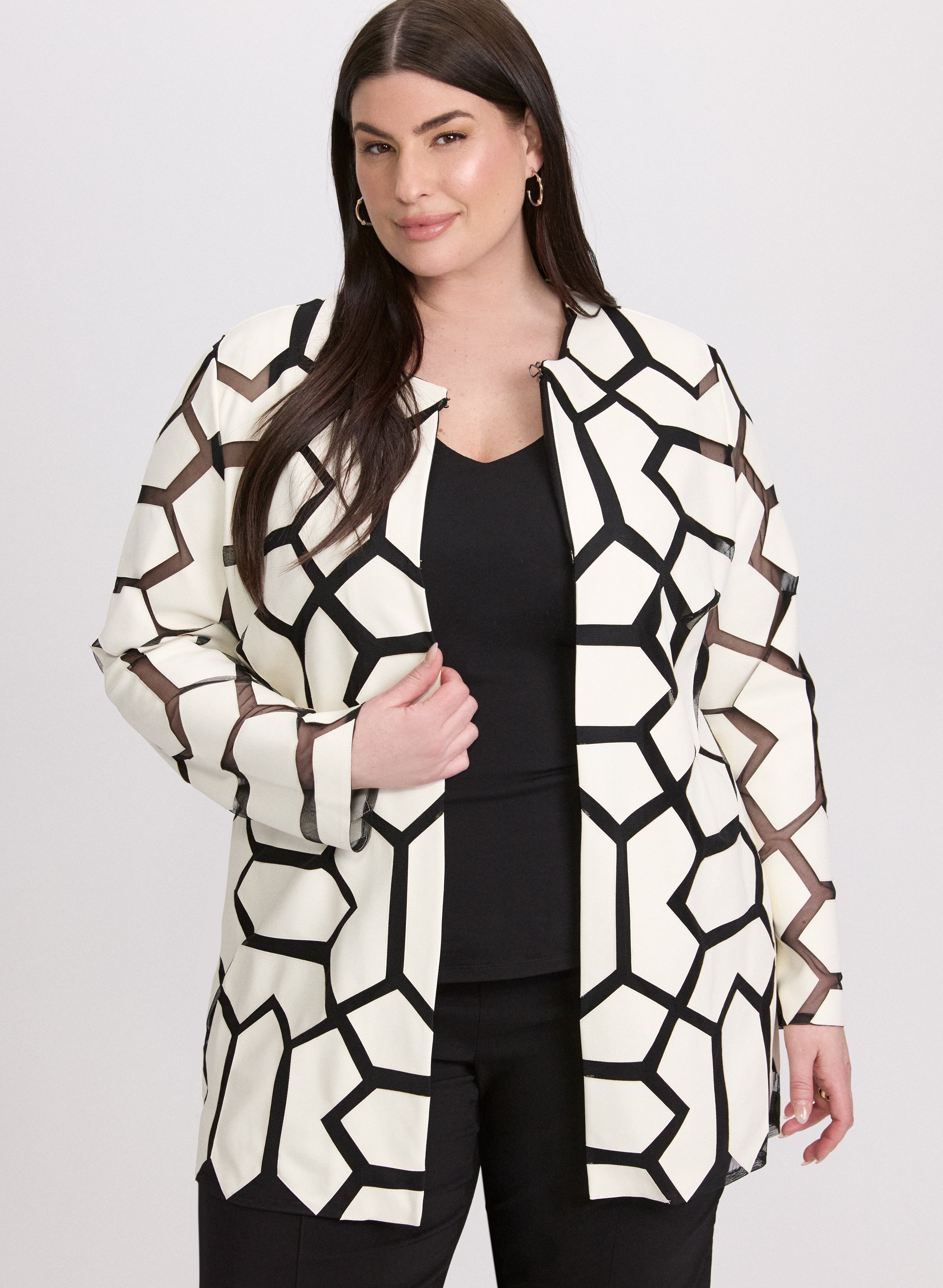 Joseph Ribkoff - Geometric Jacket Joseph Ribkoff - Geometric Jacket