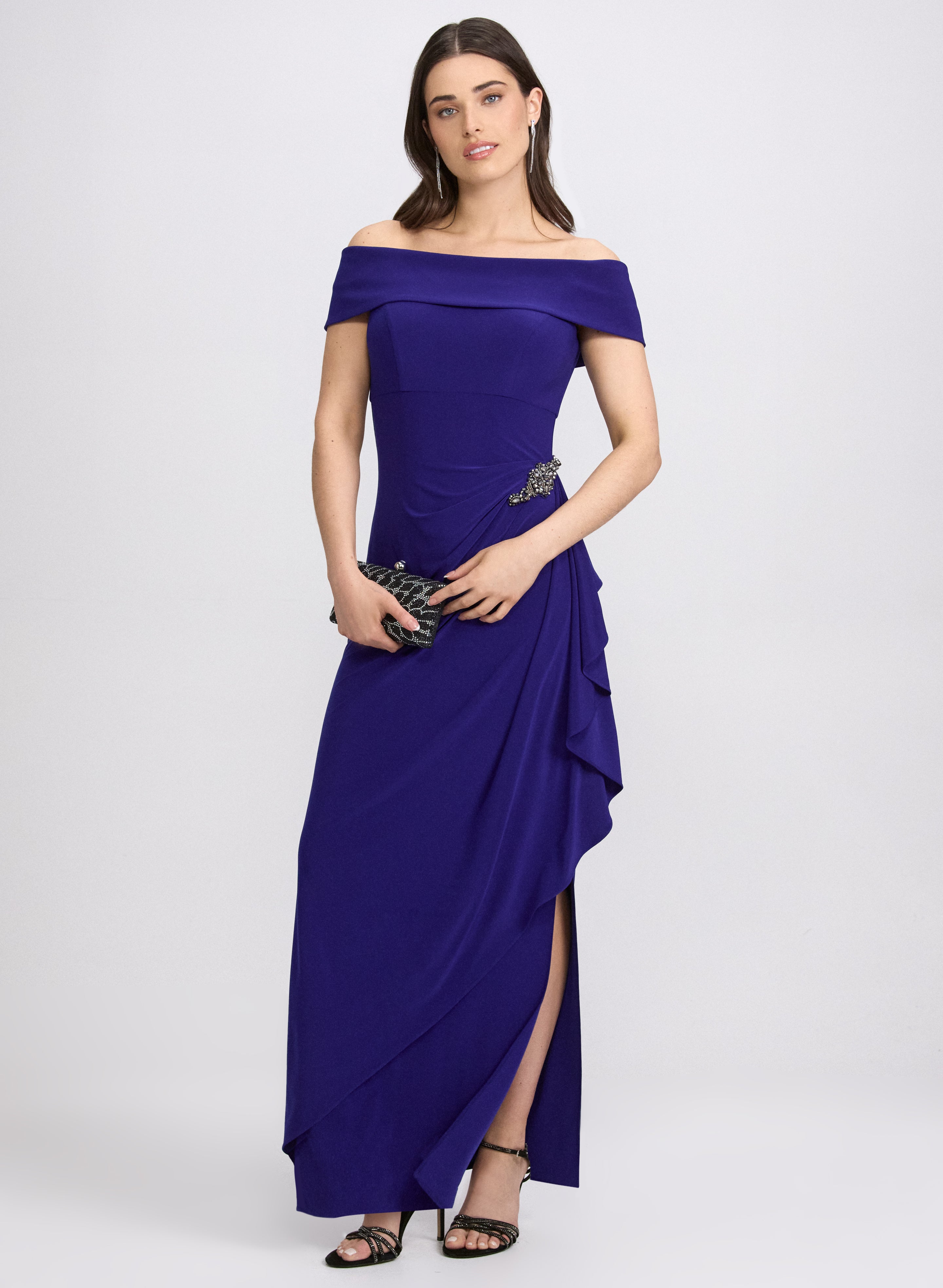 Off-The-Shoulder Fitted Dress Off-The-Shoulder Fitted Dress
