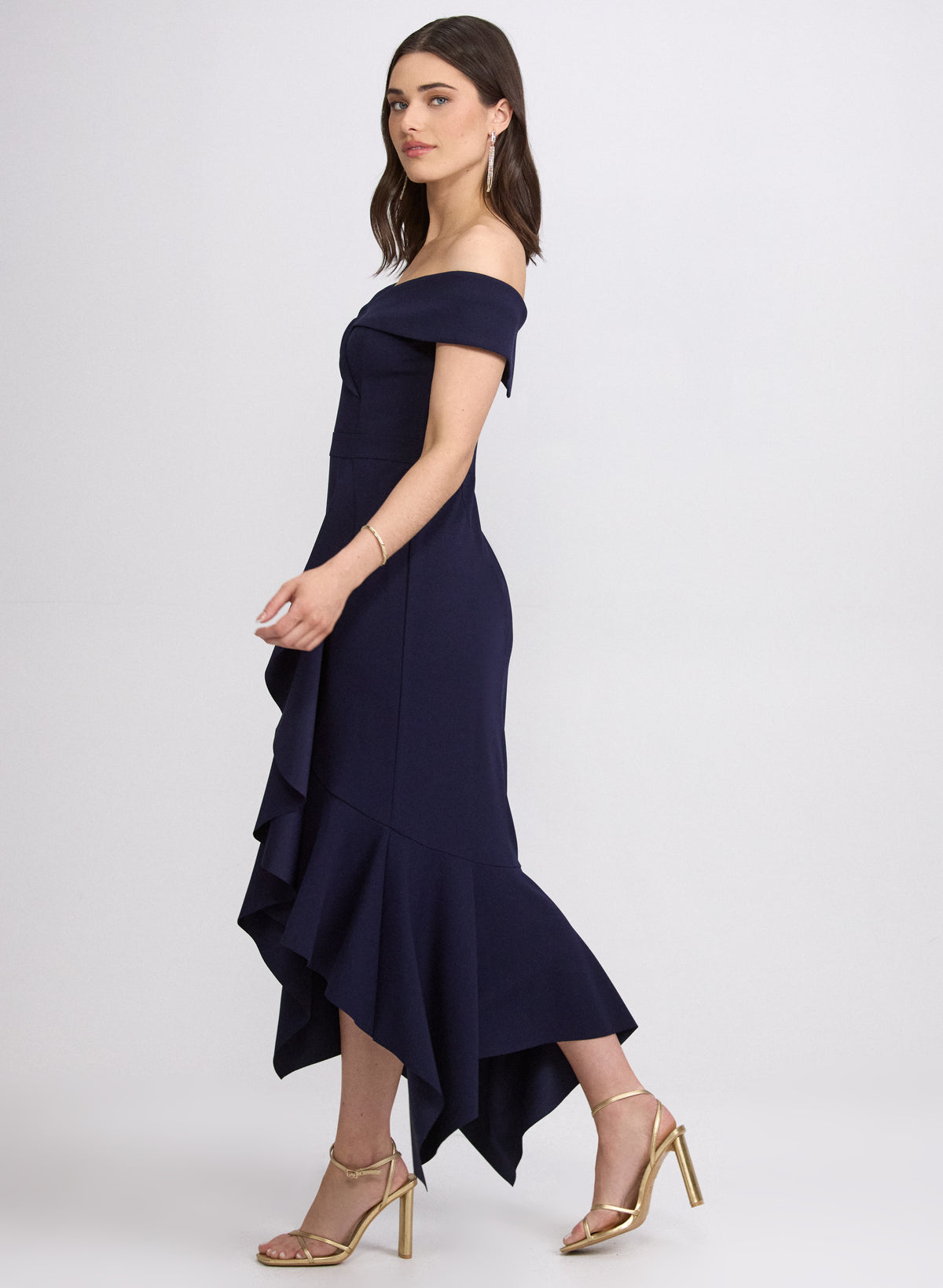 Off-The-Shoulder Ruffle Dress
