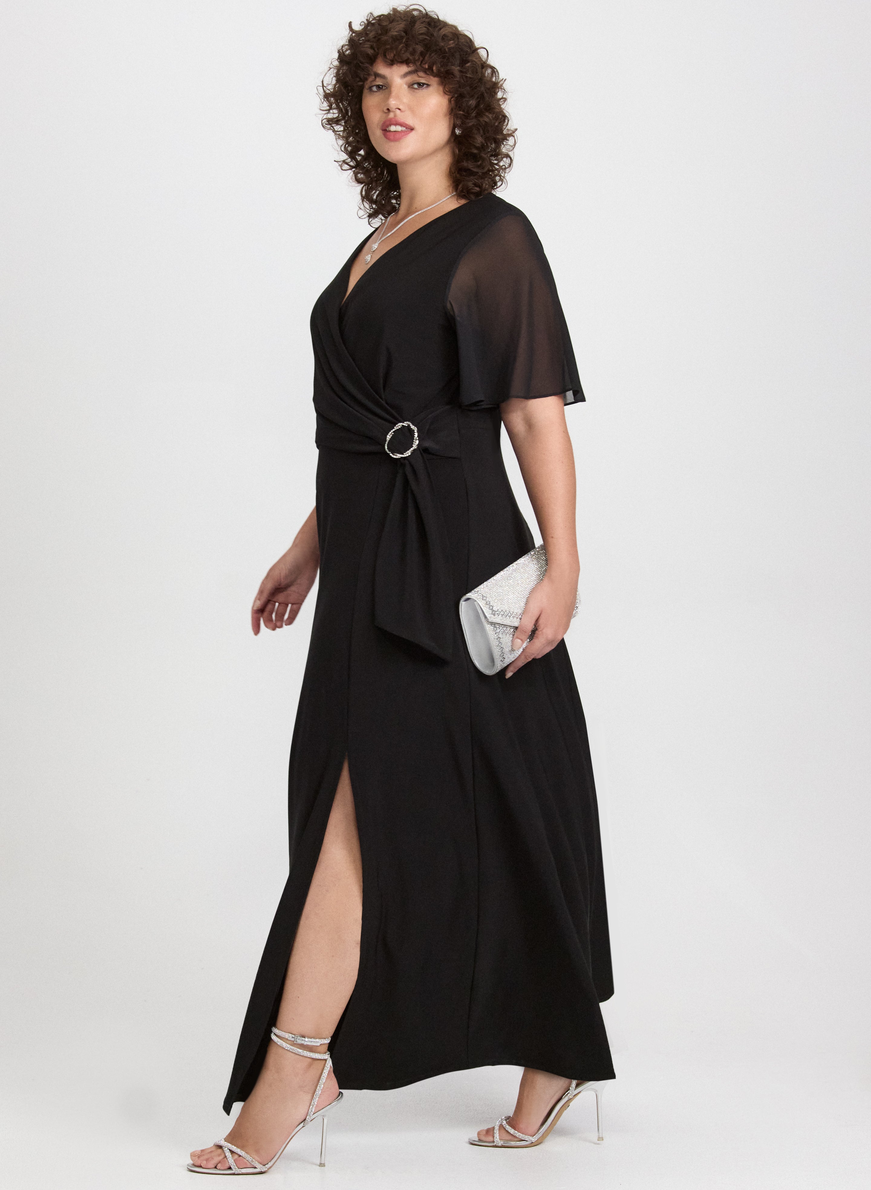 Jersey Slit Dress