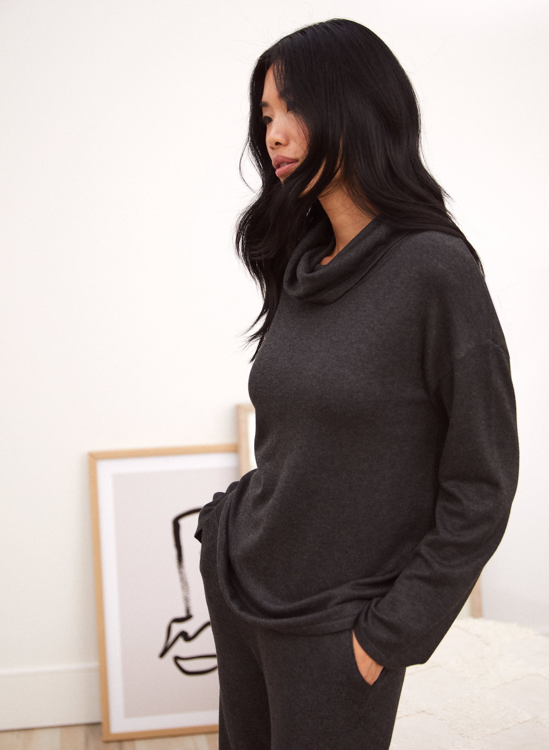 Drop Shoulder Sweater