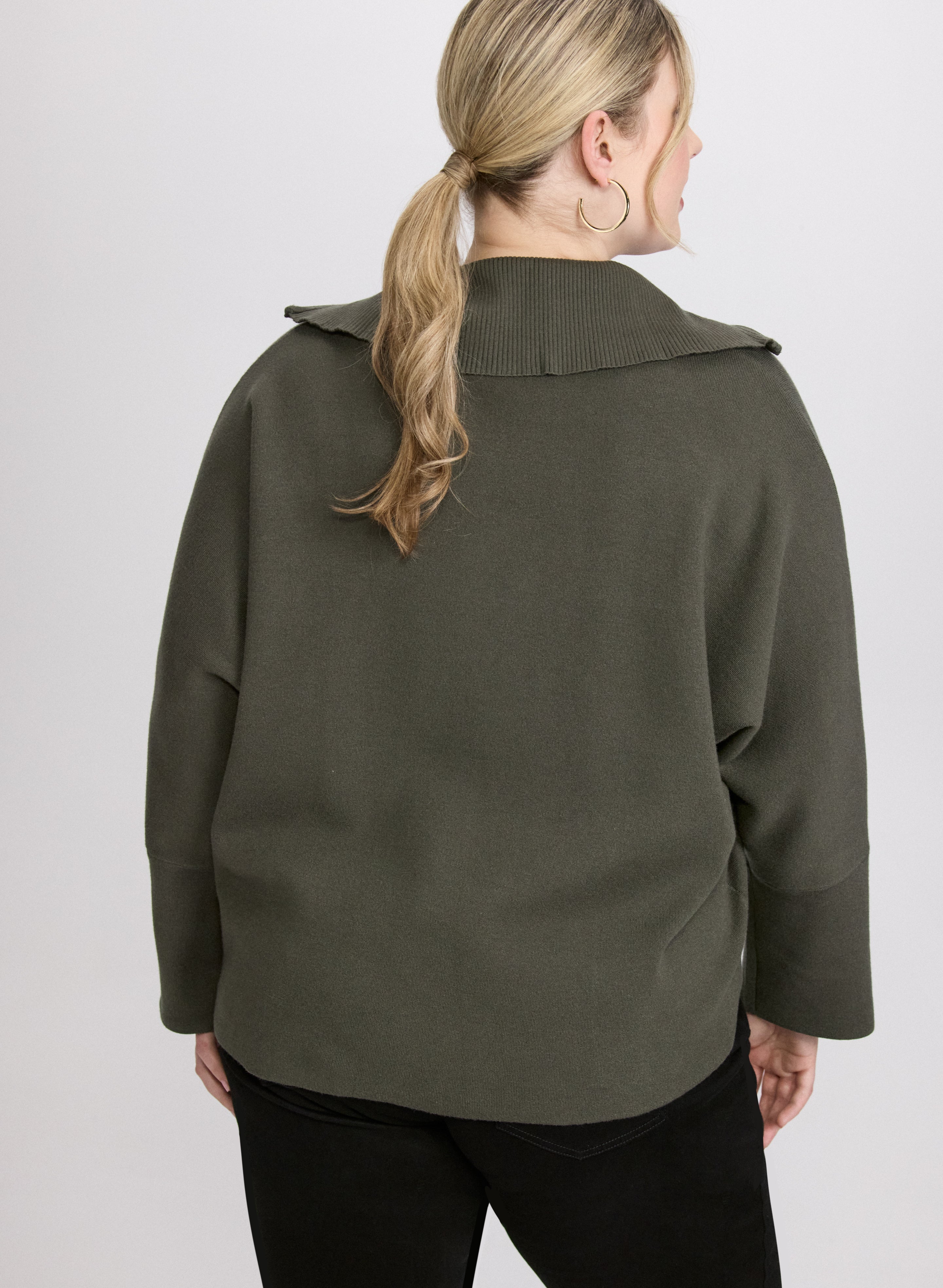 Joseph Ribkoff - Zip-Up Pullover Sweater