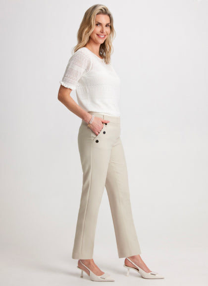 Women Cotton Linen Casual Pants Straight Leg Drawstring High Waist Trousers  Large Size