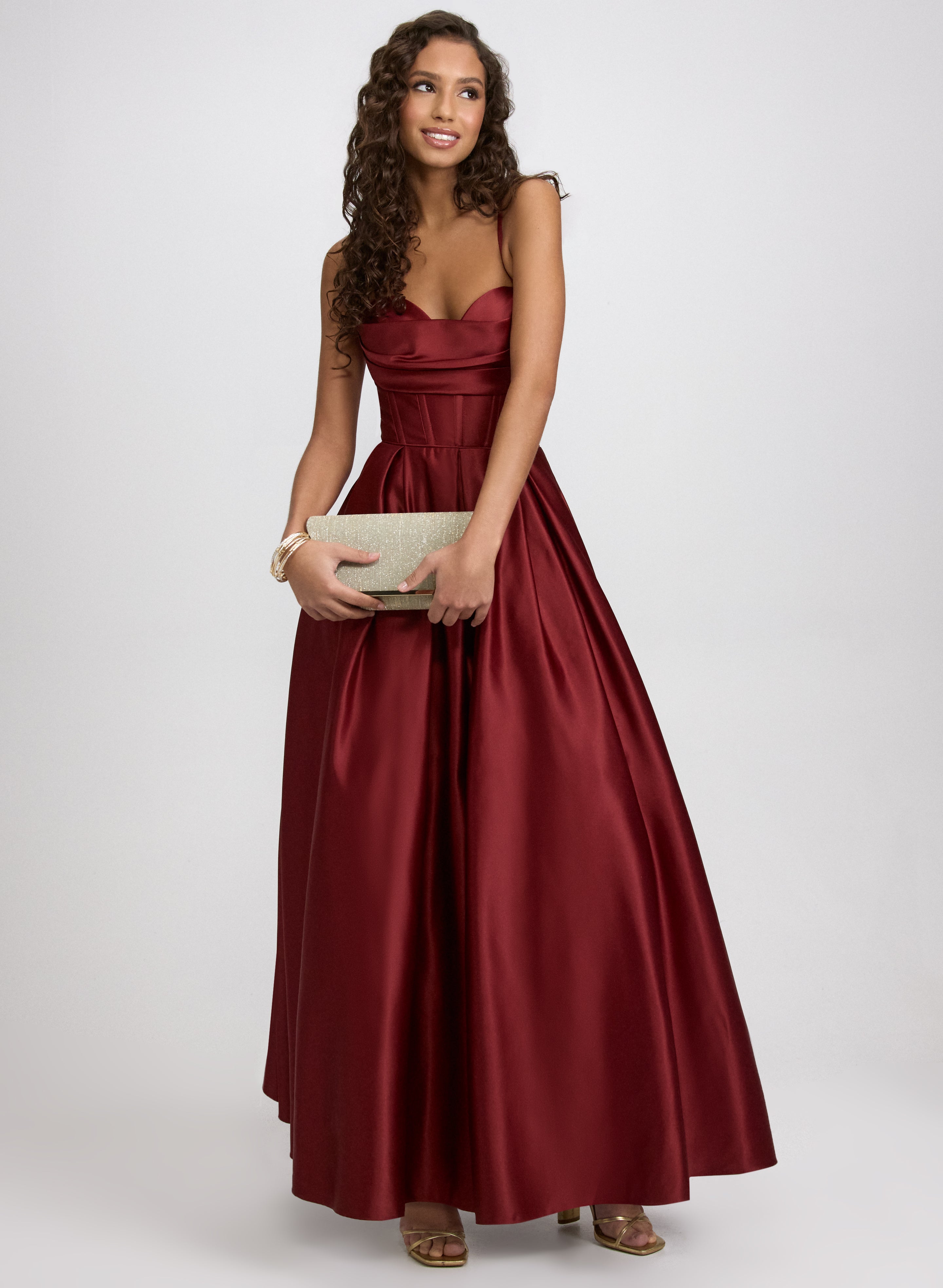 Draped Sweetheart Neck Dress Draped Sweetheart Neck Dress