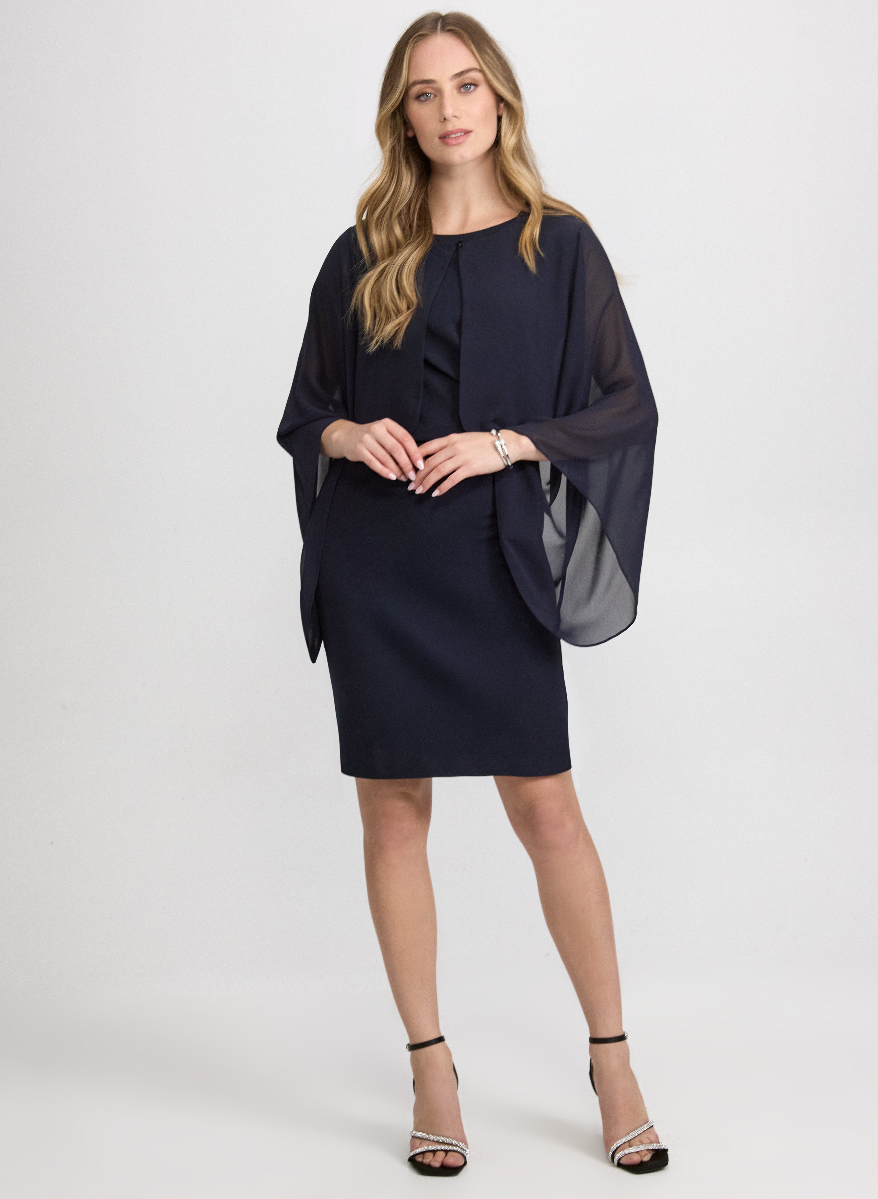 Asymmetric Chiffon Bolero