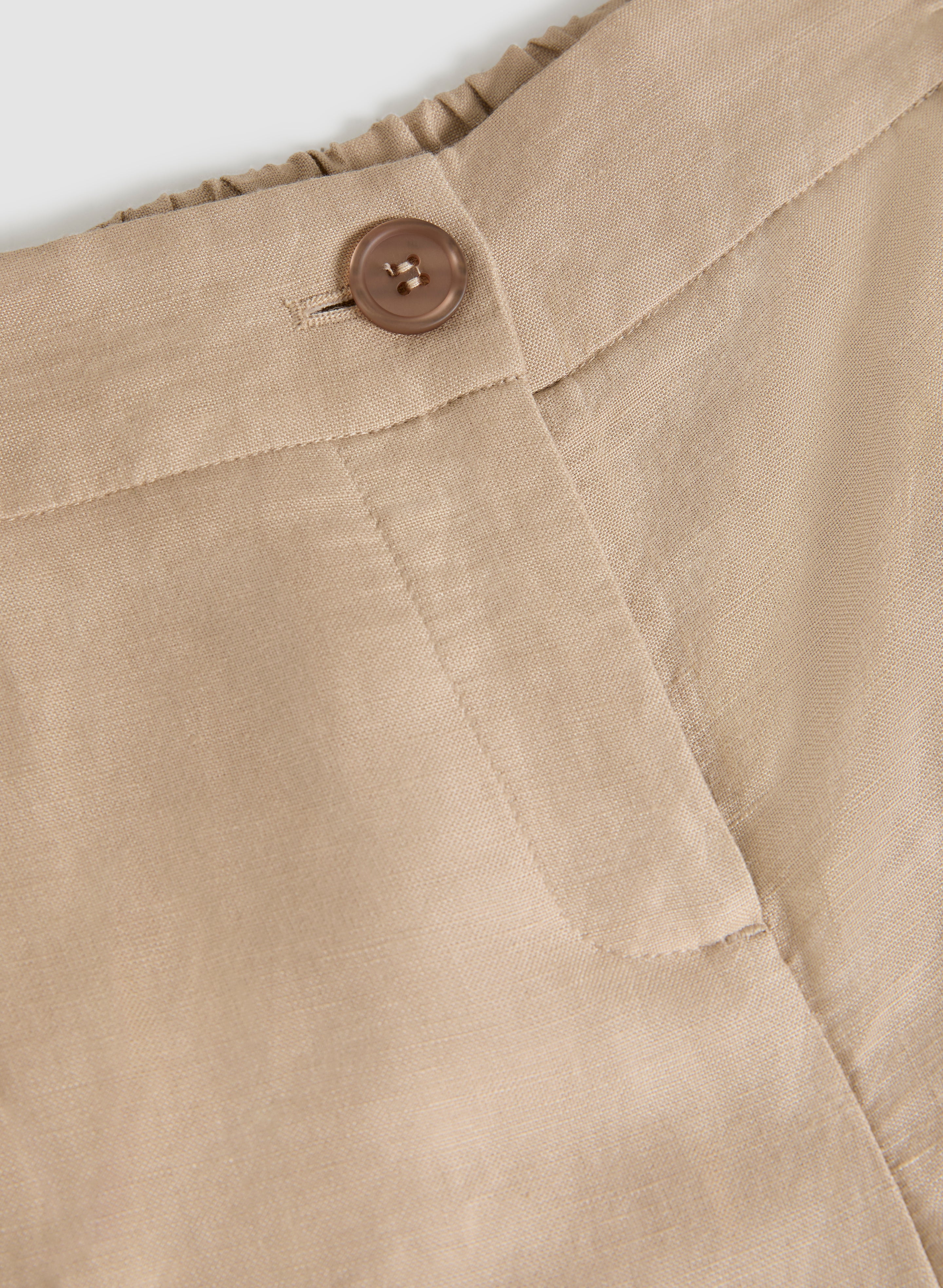 〈 TAN 〉 CHECKED&LINE PANTS Twill Checker Pant | OAK + FORT – OAK + FORT USA