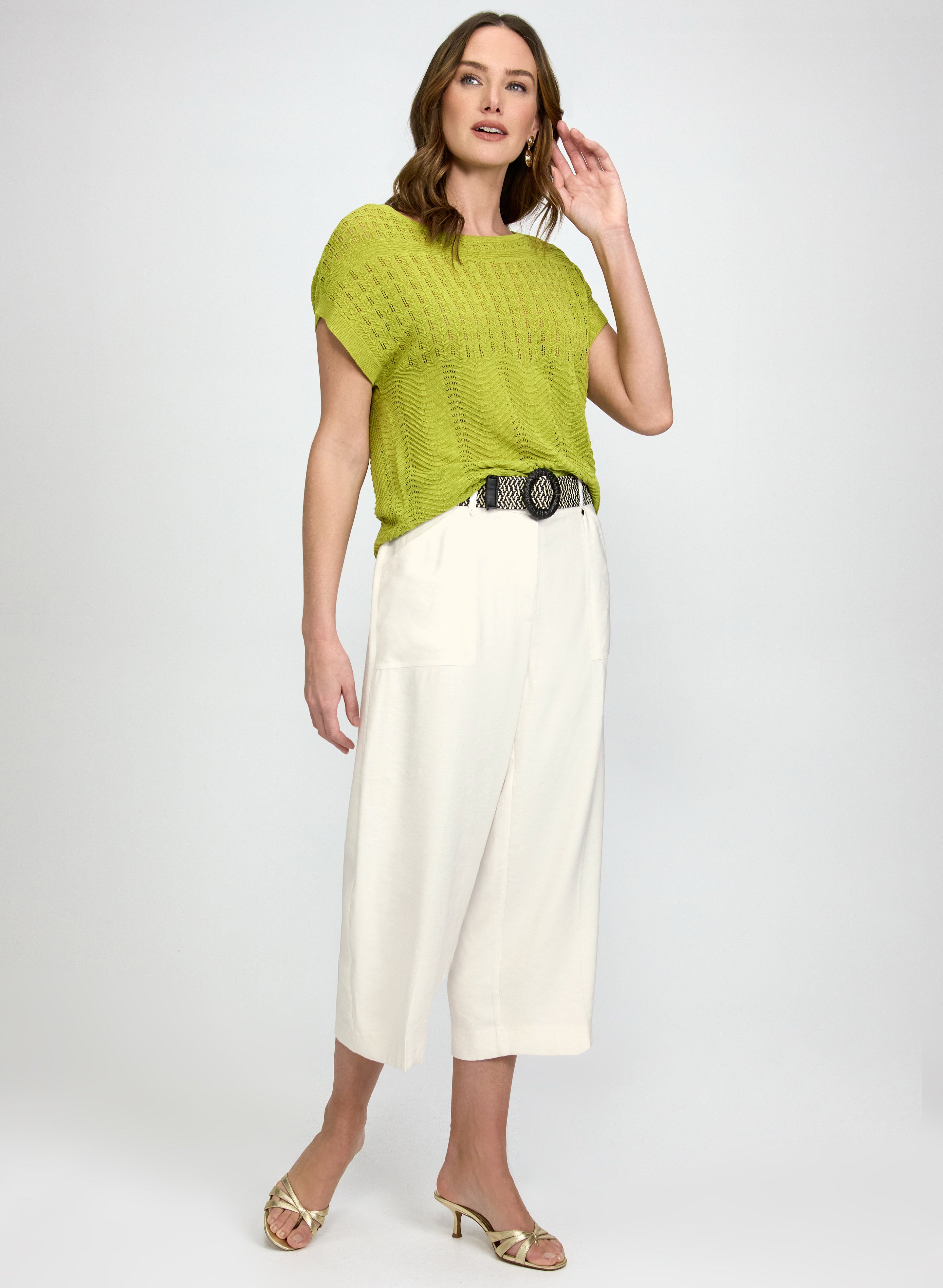 Wide-Leg Capris