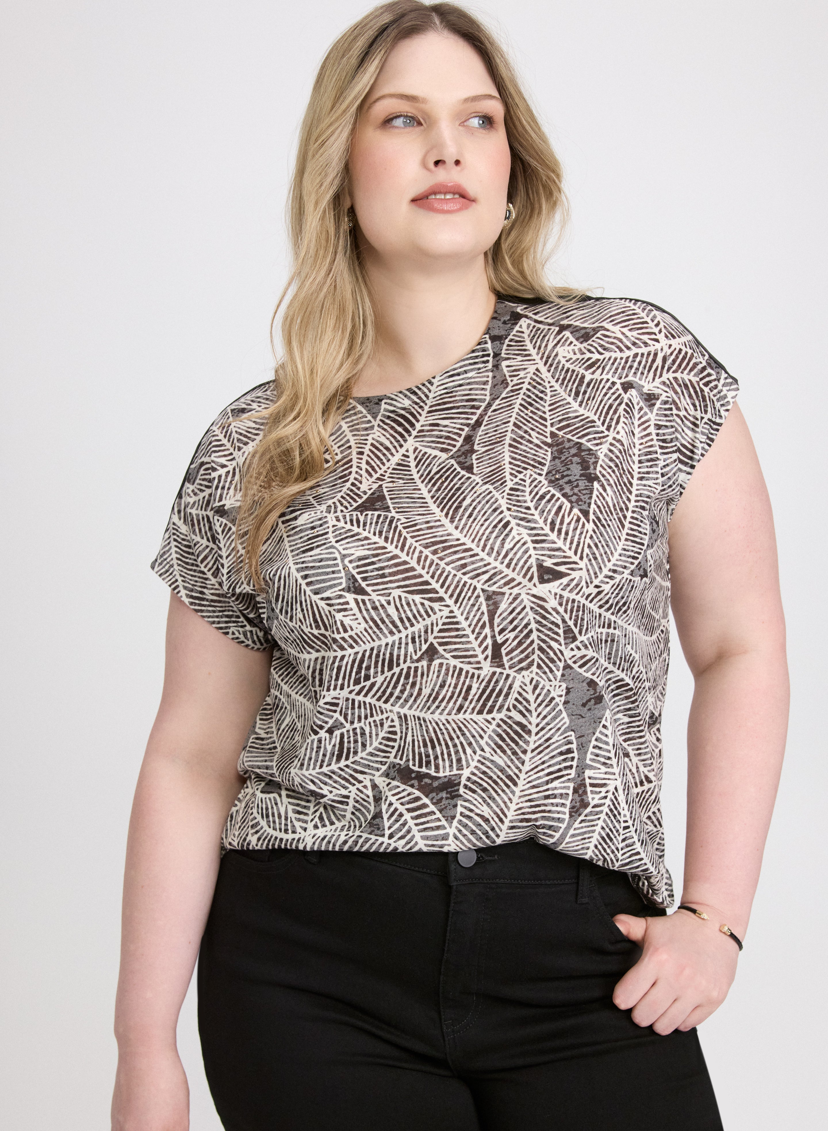 Leaf Print T-Shirt