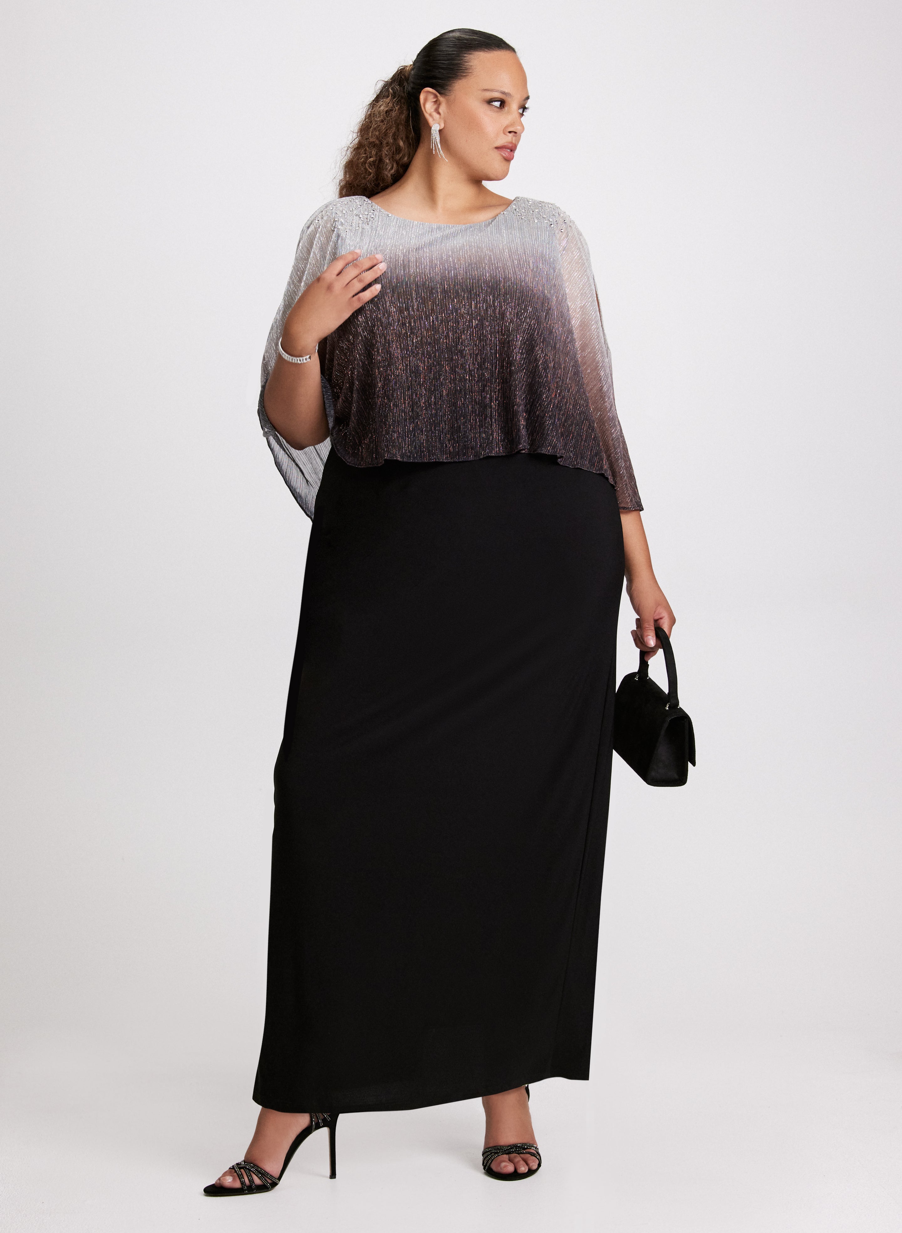 Long poncho dress best sale