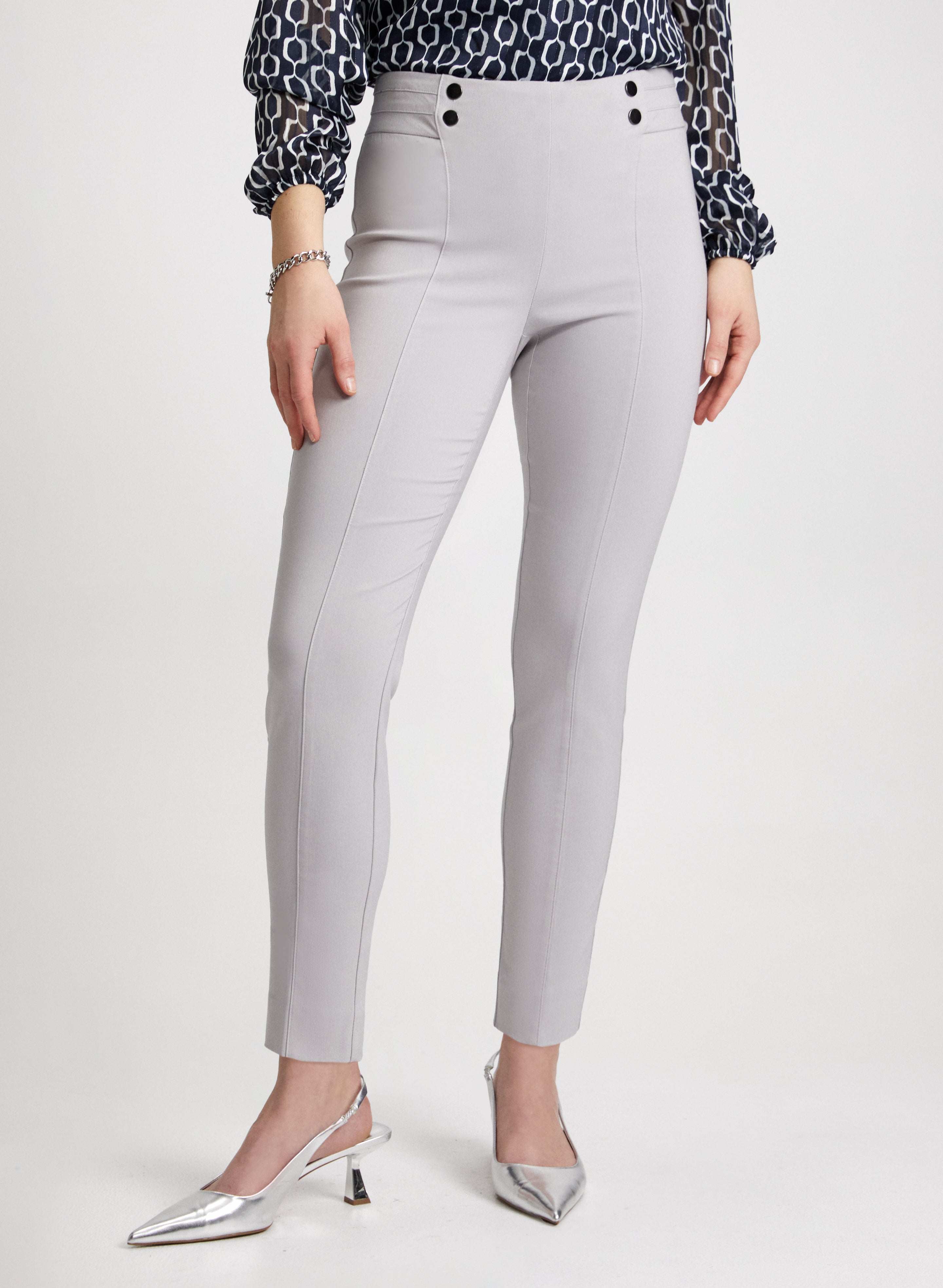 Slim Leg Pull-on Bengaline Pants