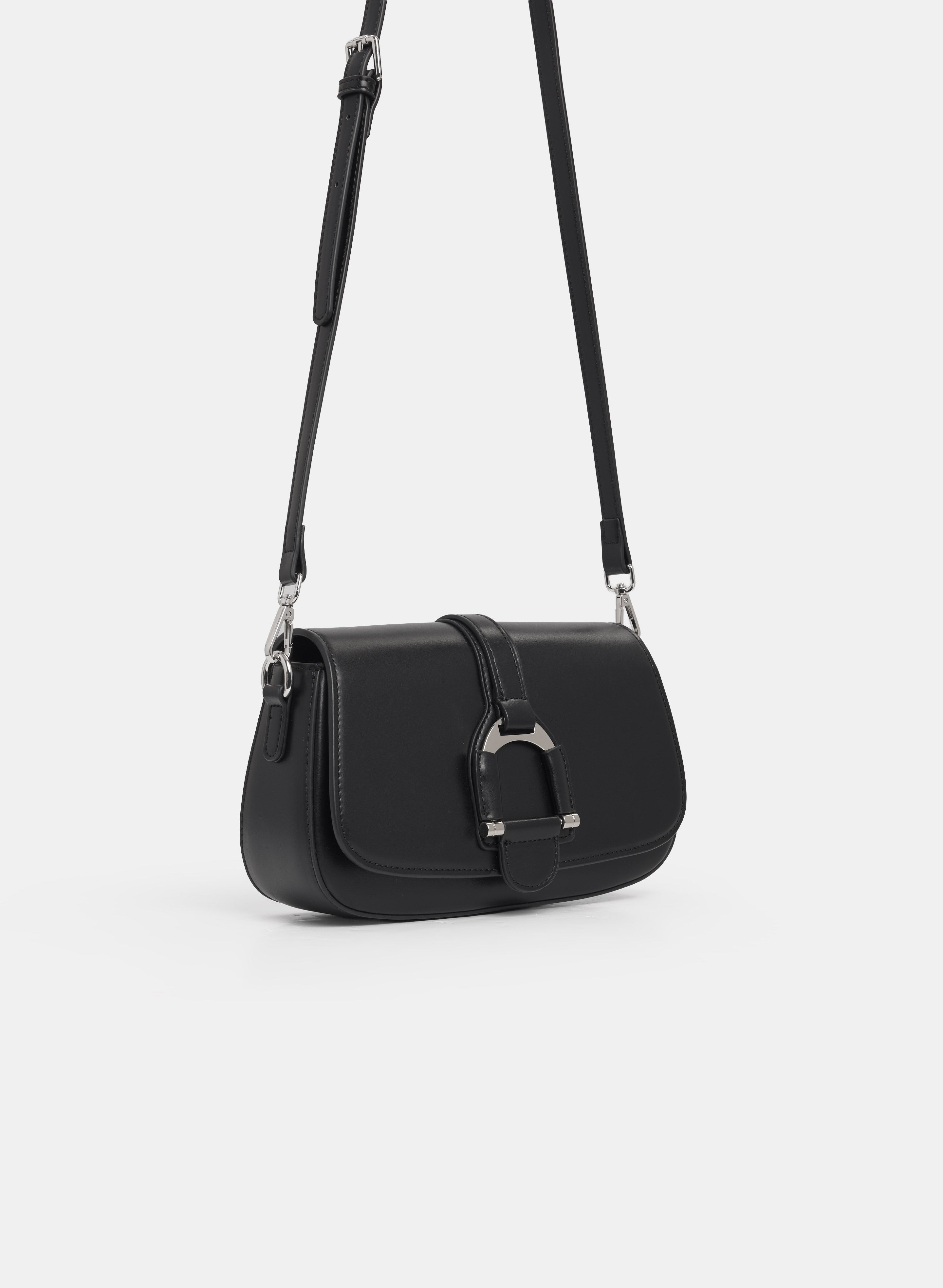 Vegan Leather Saddle Handbag