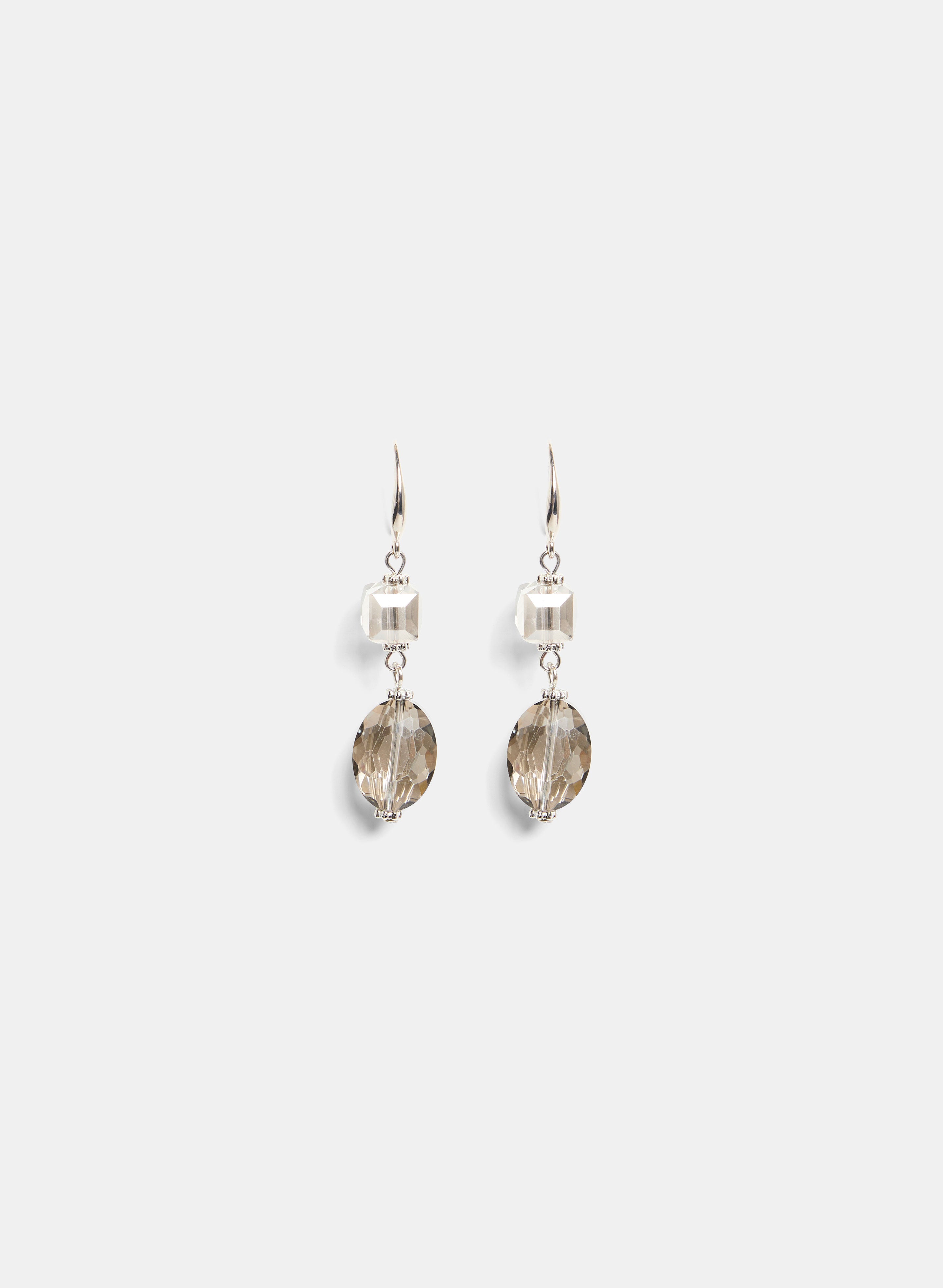 Two-Tier Drop Earrings