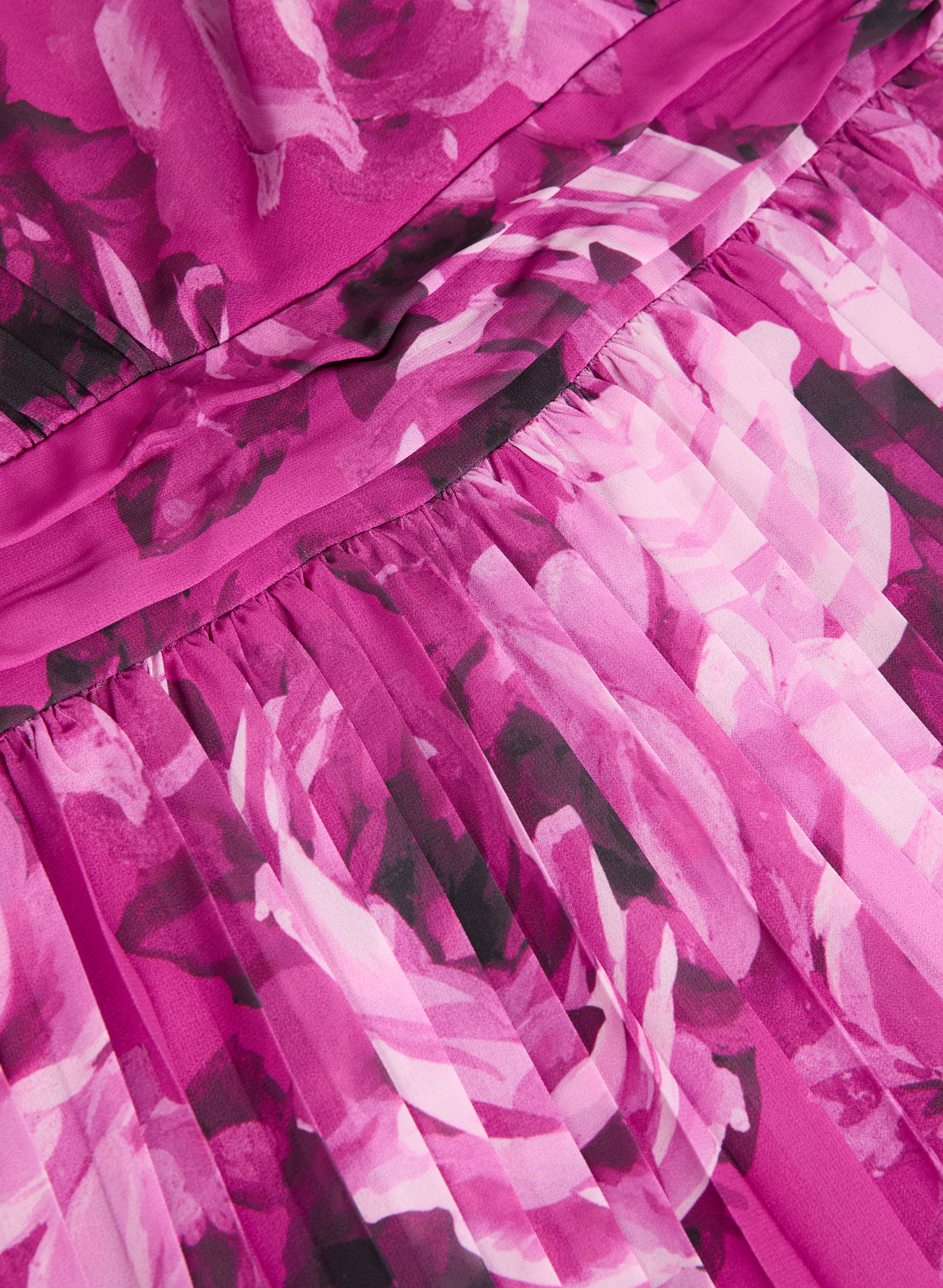 Long Chiffon Floral Dress