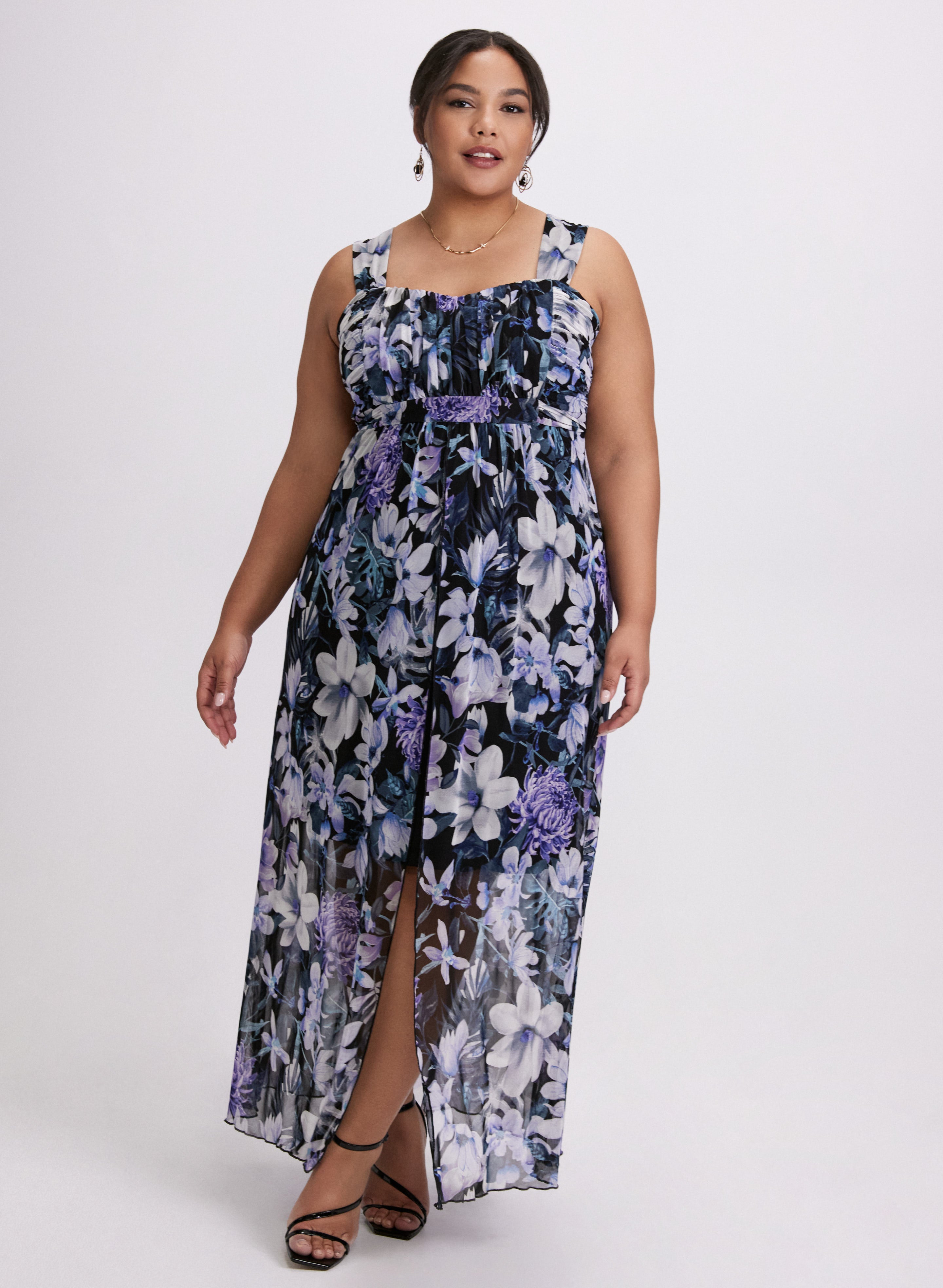 Floral Mesh Dress