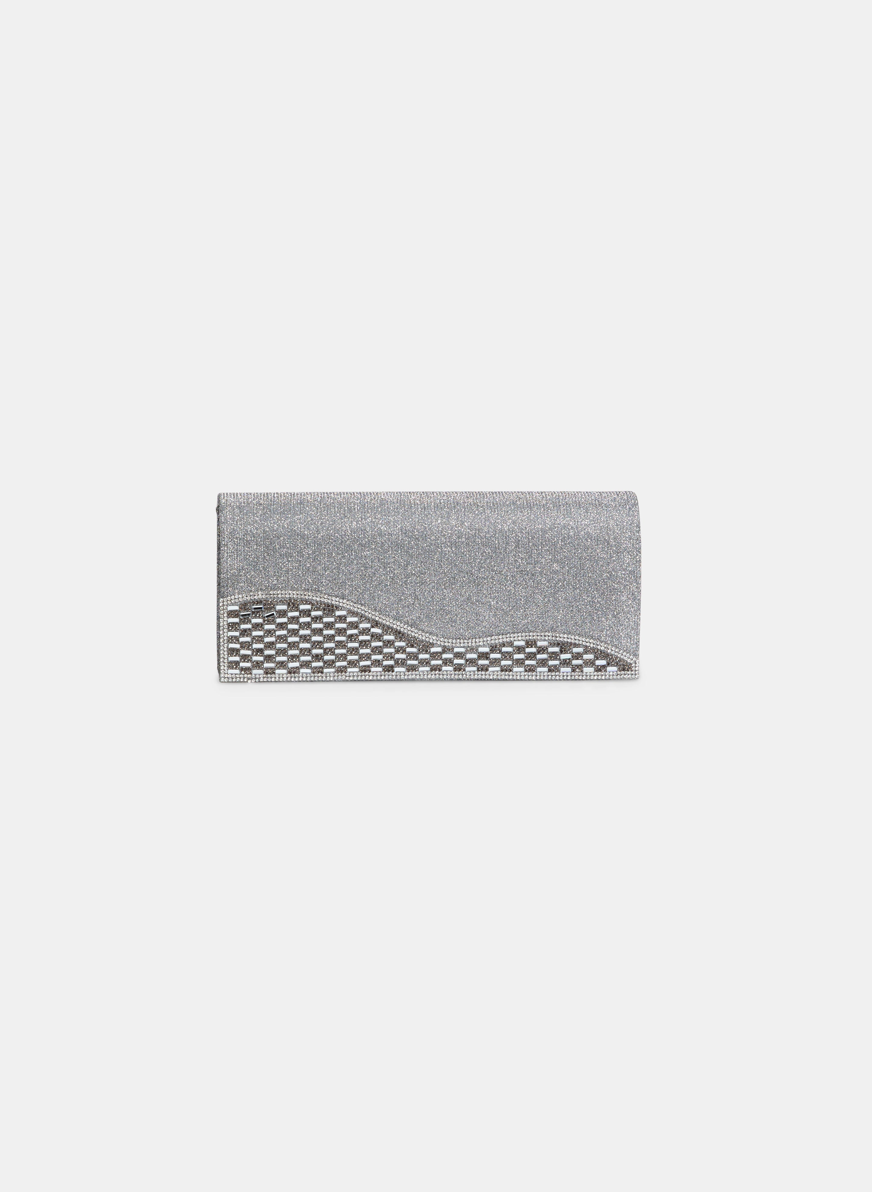 Rectangular Glitter Clutch