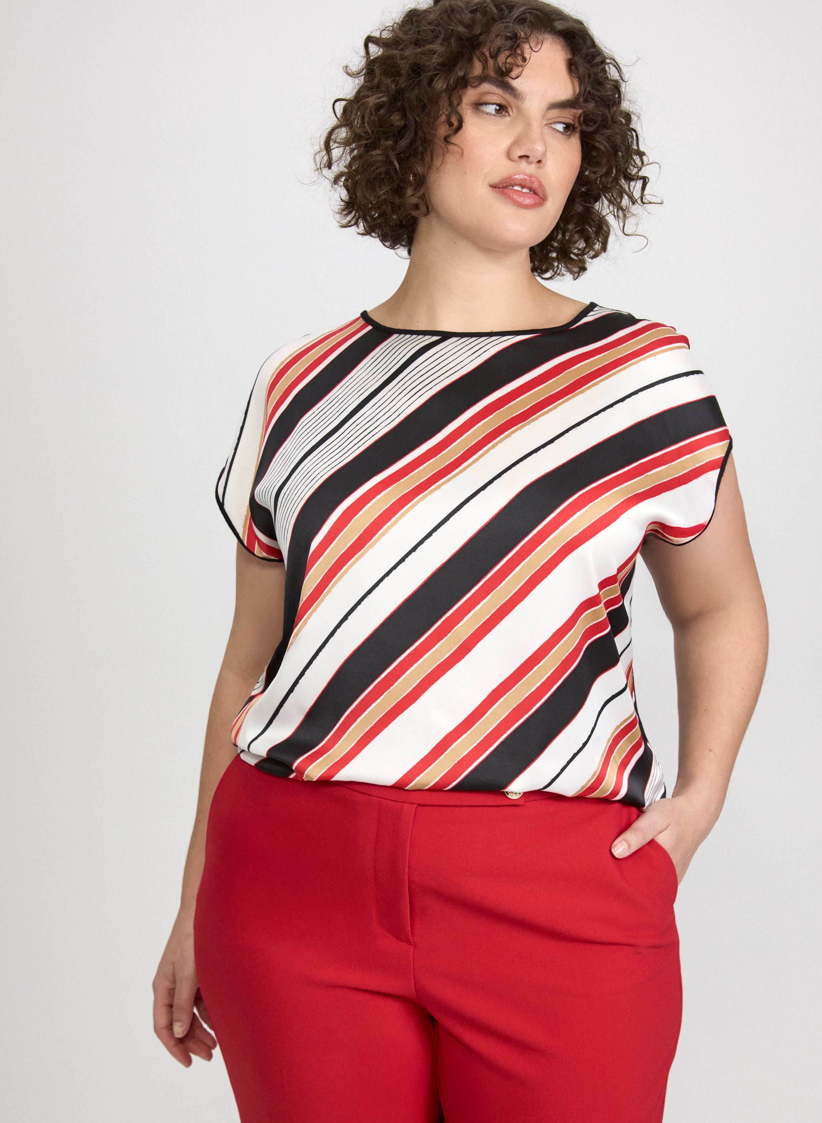 Stripe Front Top