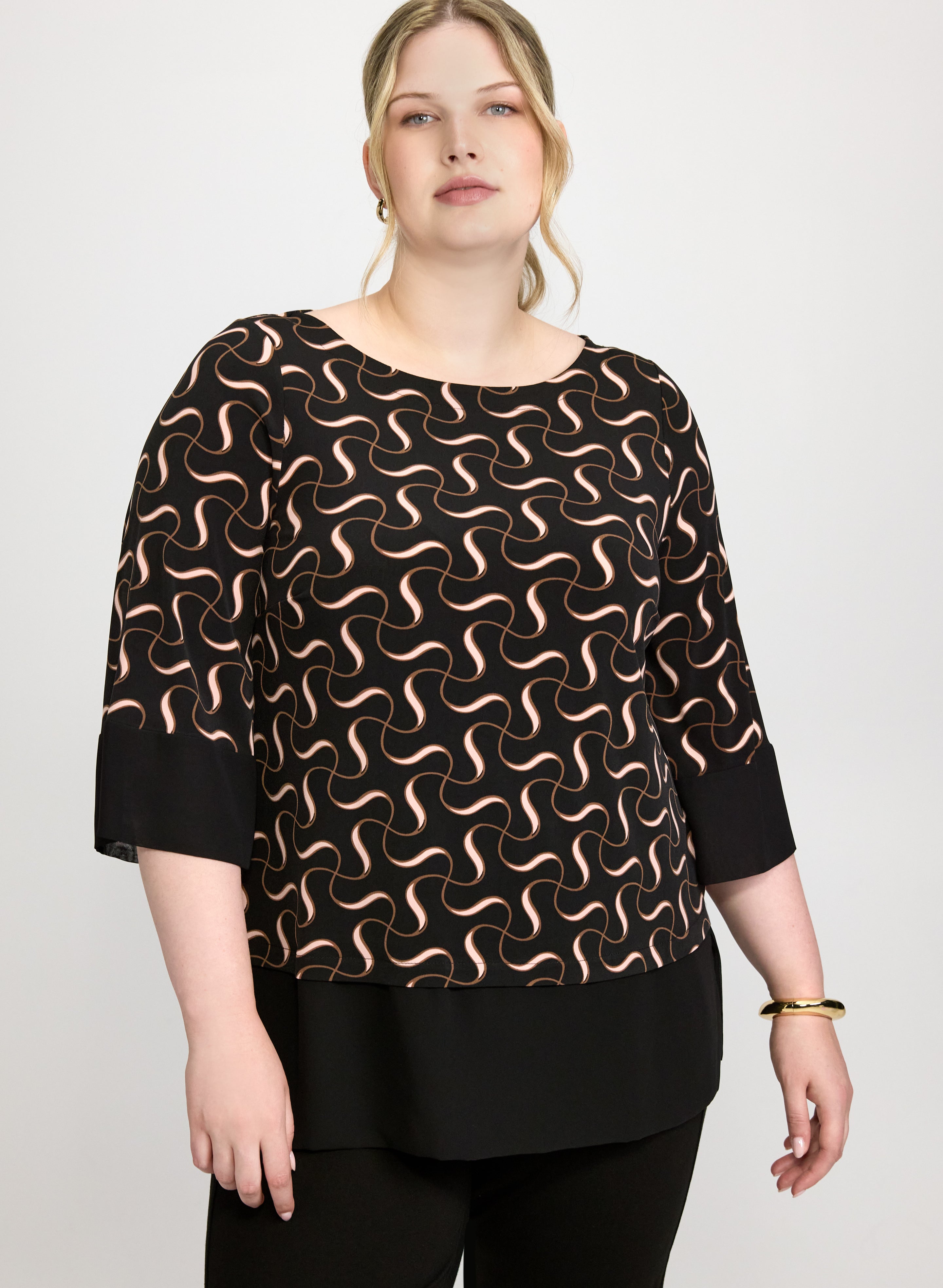 Ribbon Print Top