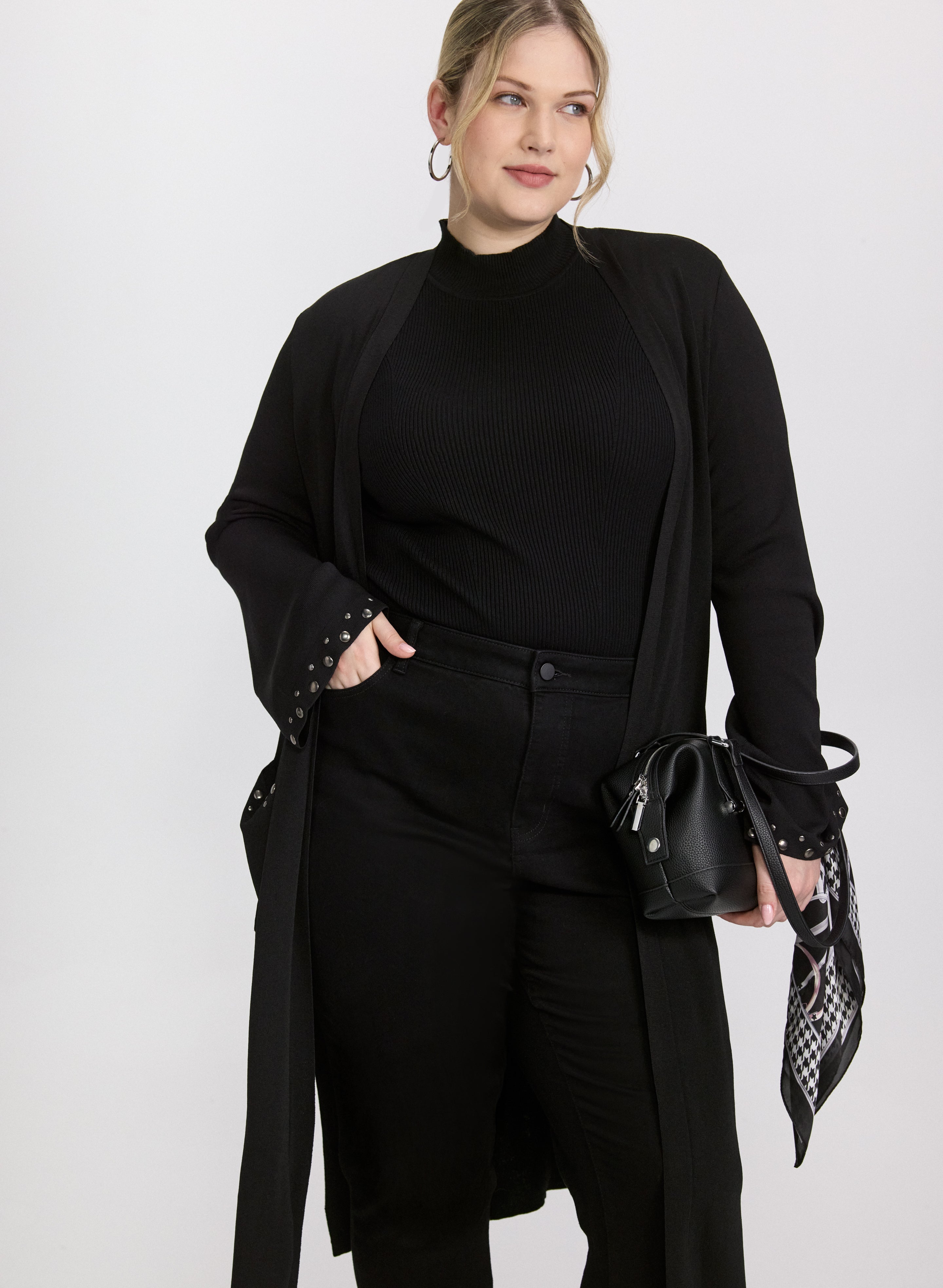 Joseph Ribkoff - Embellished Open-Front Cardigan