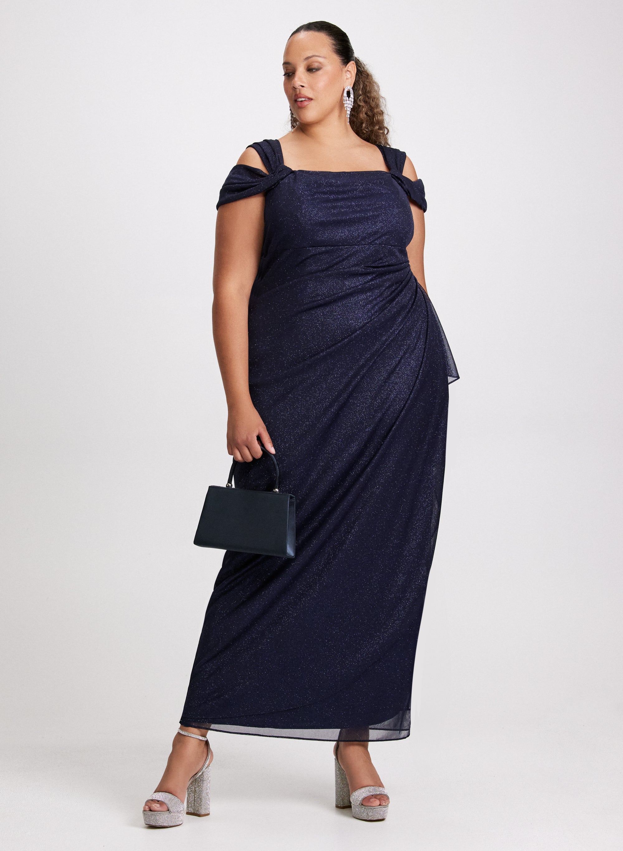empire waist cold shoulder dress A-Line Off The Shoulder Daffodil Empire Waist Wedding Guest Dress, Daffodil / M