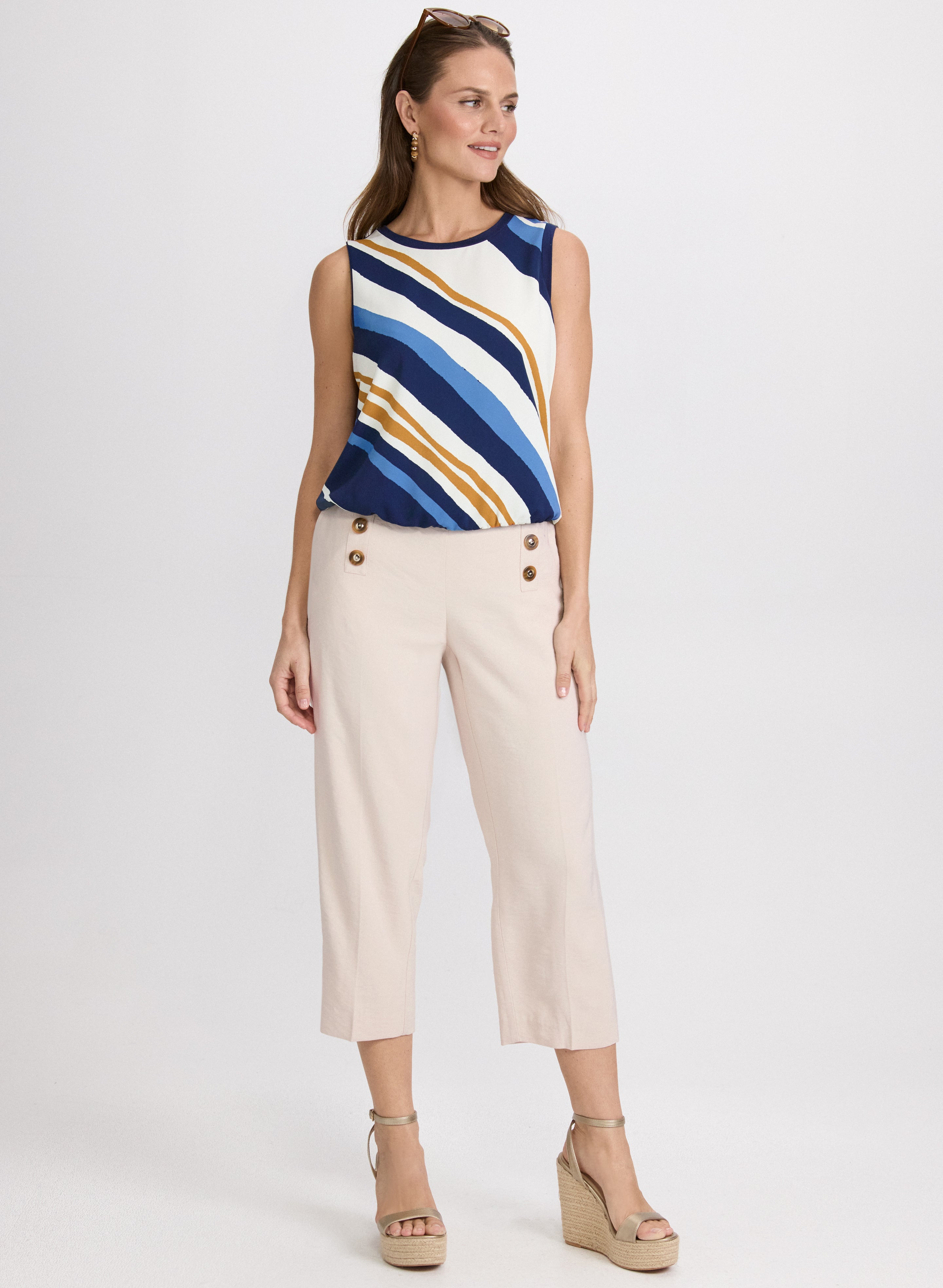 Striped Sleeveless Top