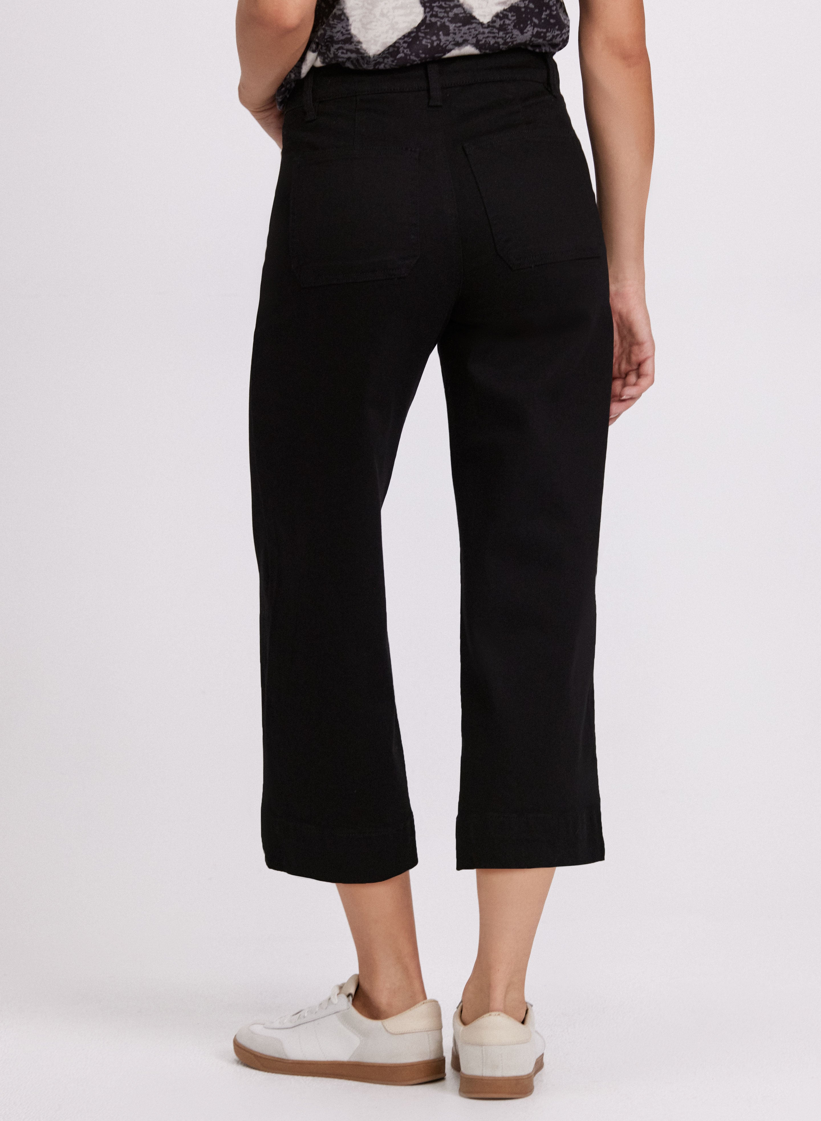 パンツ L'Appartement cropped wide denim 27 Silver Jeans Co. Women's Plus Size Baggy Mid Rise Wide Leg